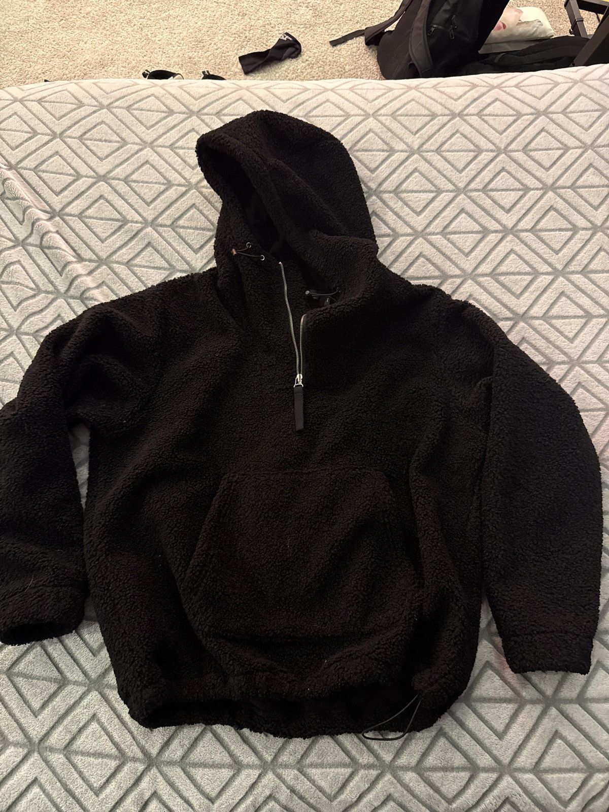 Designer × Helmut Lang Helmut Lang Sherpa Half Zip Size US M / EU 48-50 / 2 - 2 Thumbnail