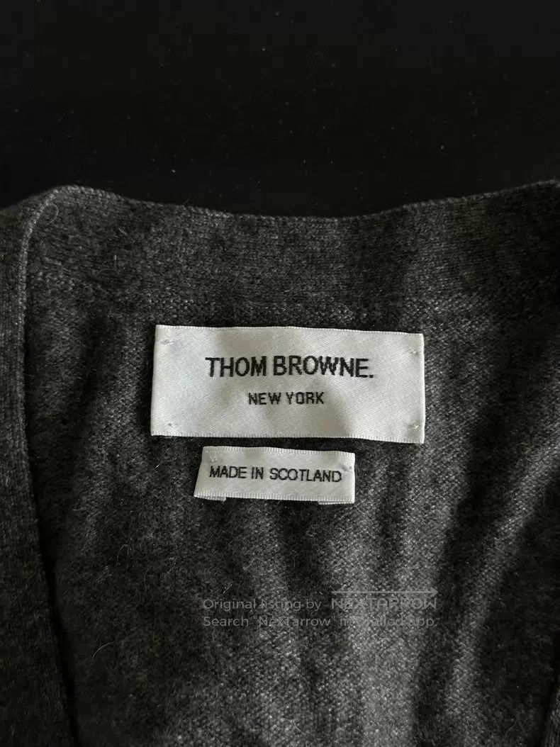 Thom Browne Thom Browne Medium gray cashmere cardigan Size US XL / EU 56 / 4 - 3 Thumbnail