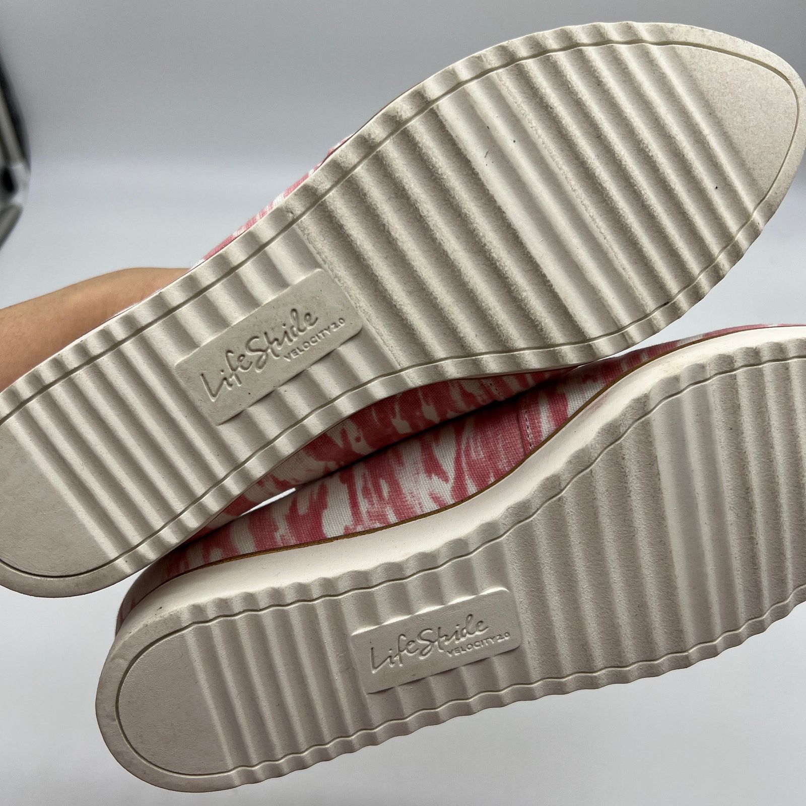 Other LifeStride Women's Shoes Size 6.5W Slip on Pink & White Size US 6.5 / IT 36.5 - 9 Thumbnail