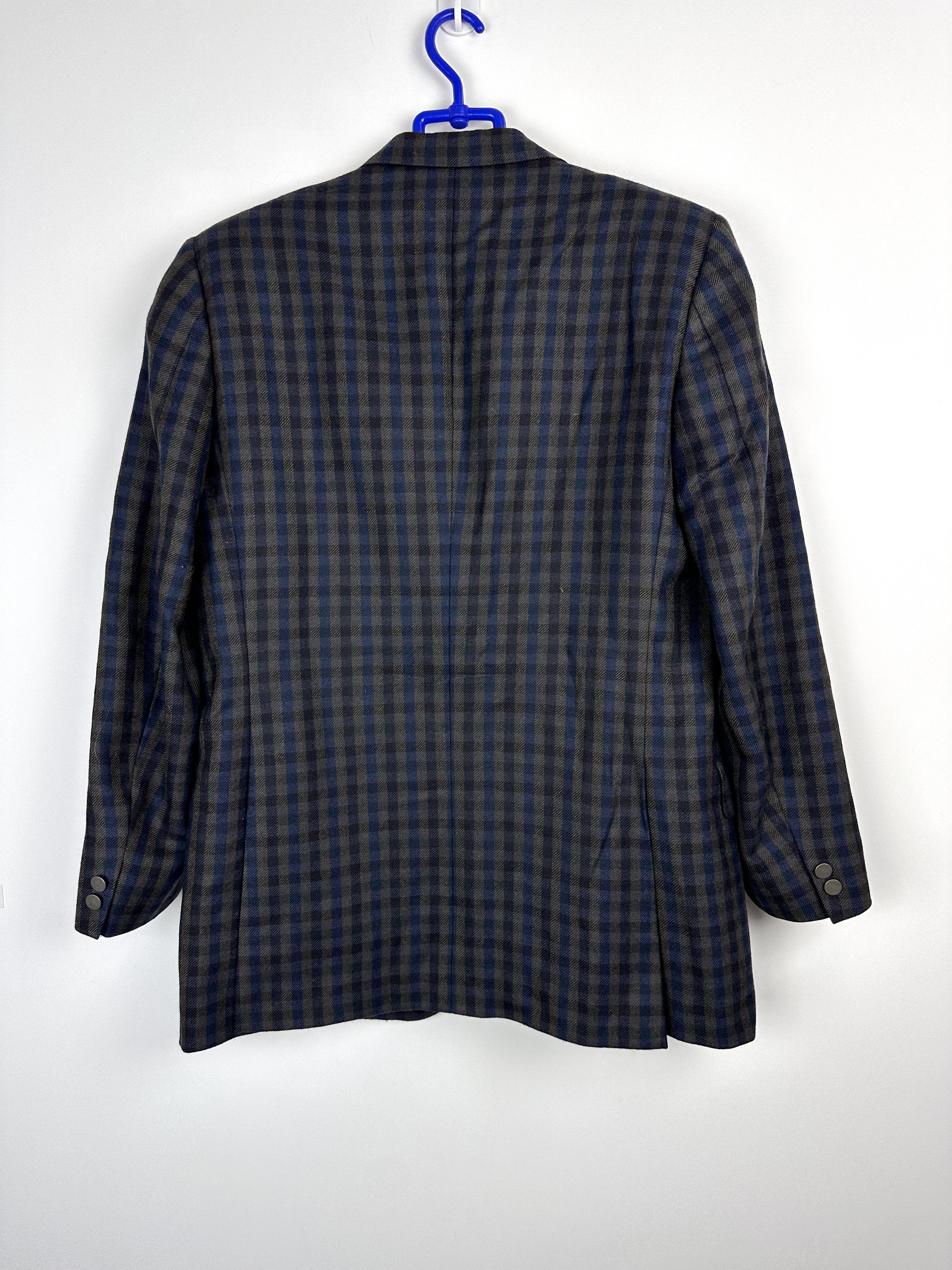 Aquascutum Vintage Aquascutum woolen checked blazer jacket Size 50R - 6 Thumbnail
