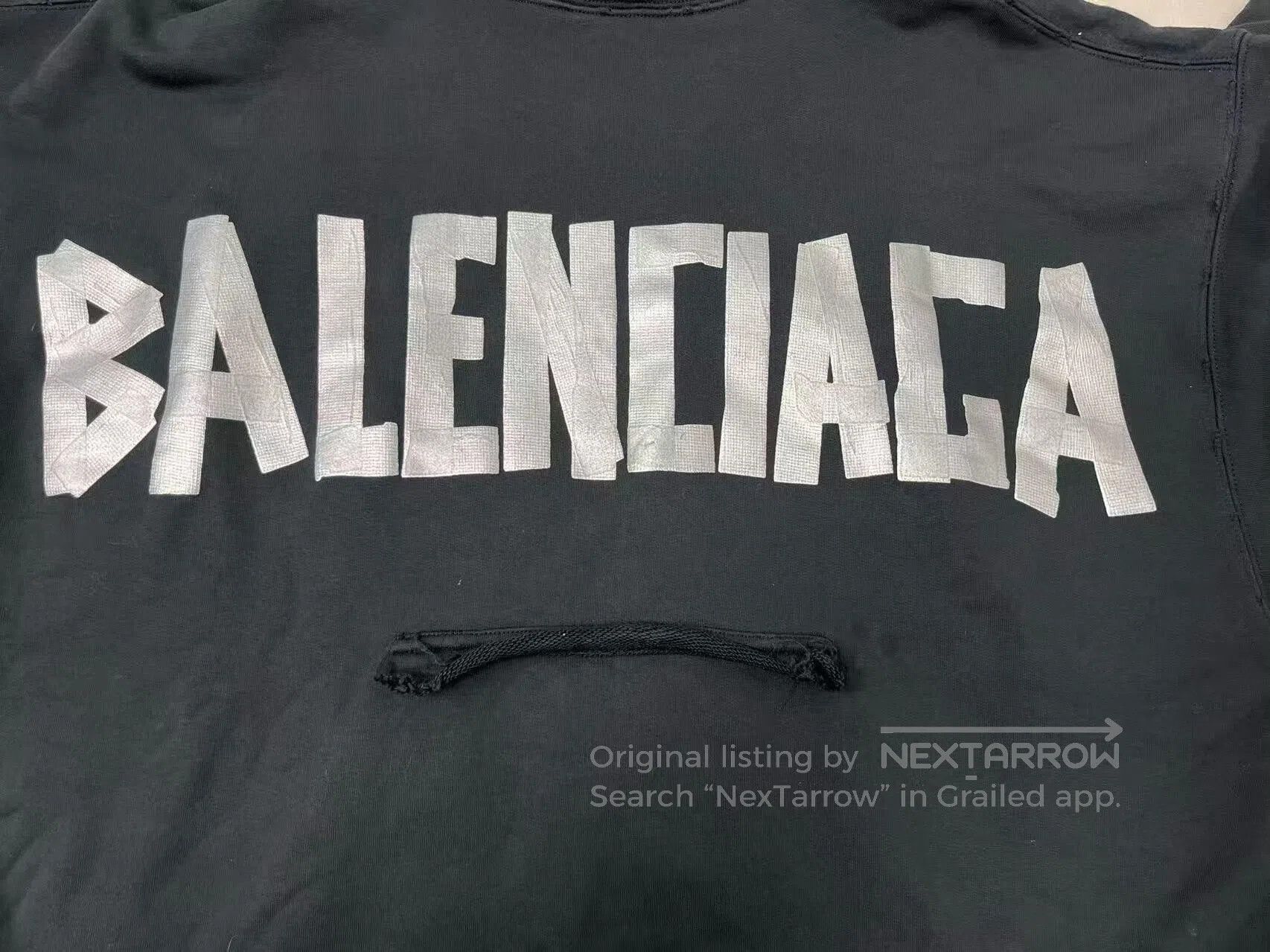 Balenciaga balenciaga logo hooded sweatshirt in black. Size US XXS / EU 40 - 3 Thumbnail