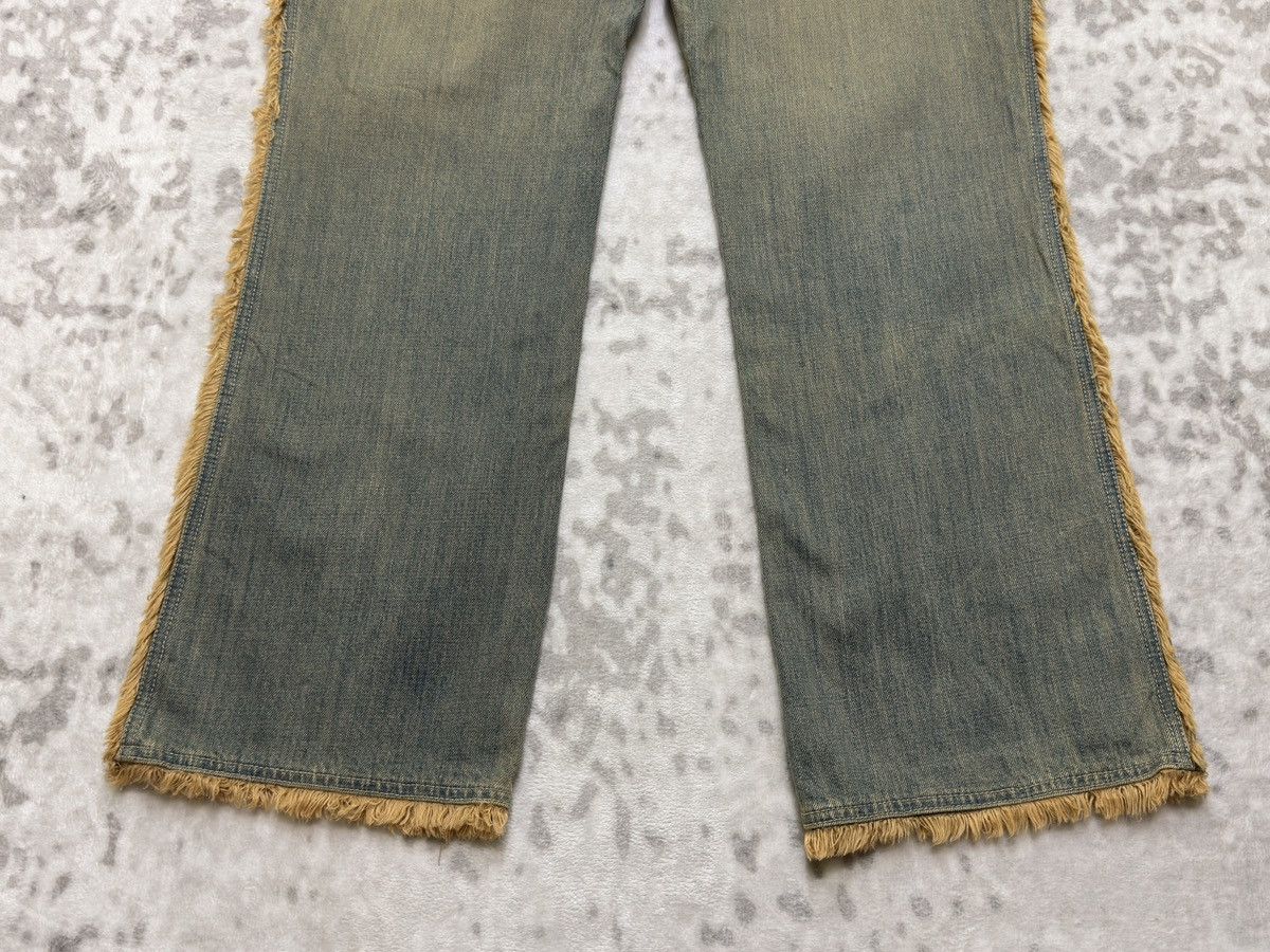 Tornado Mart Livre Claire Mudwash Fur Trim Bootcut Denim Jeans Size US 40 / EU 56 - 13 Thumbnail