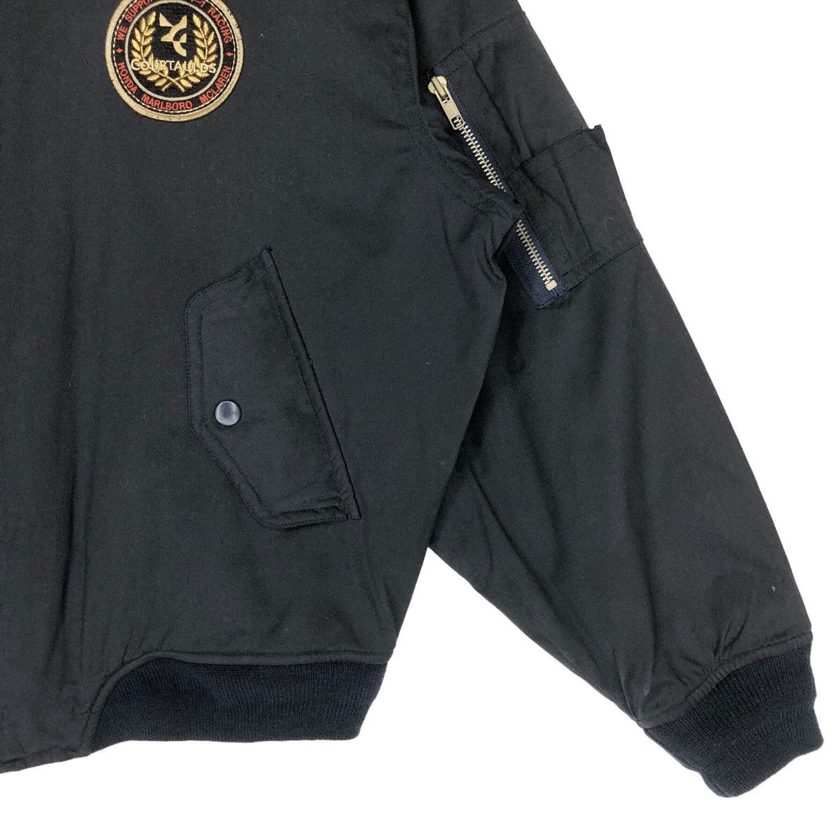 Malcolm McLaren × Vintage Vintage F-1 Racing Courtaulds Bomber Jacket Size M Size US M / EU 48-50 / 2 - 7 Thumbnail