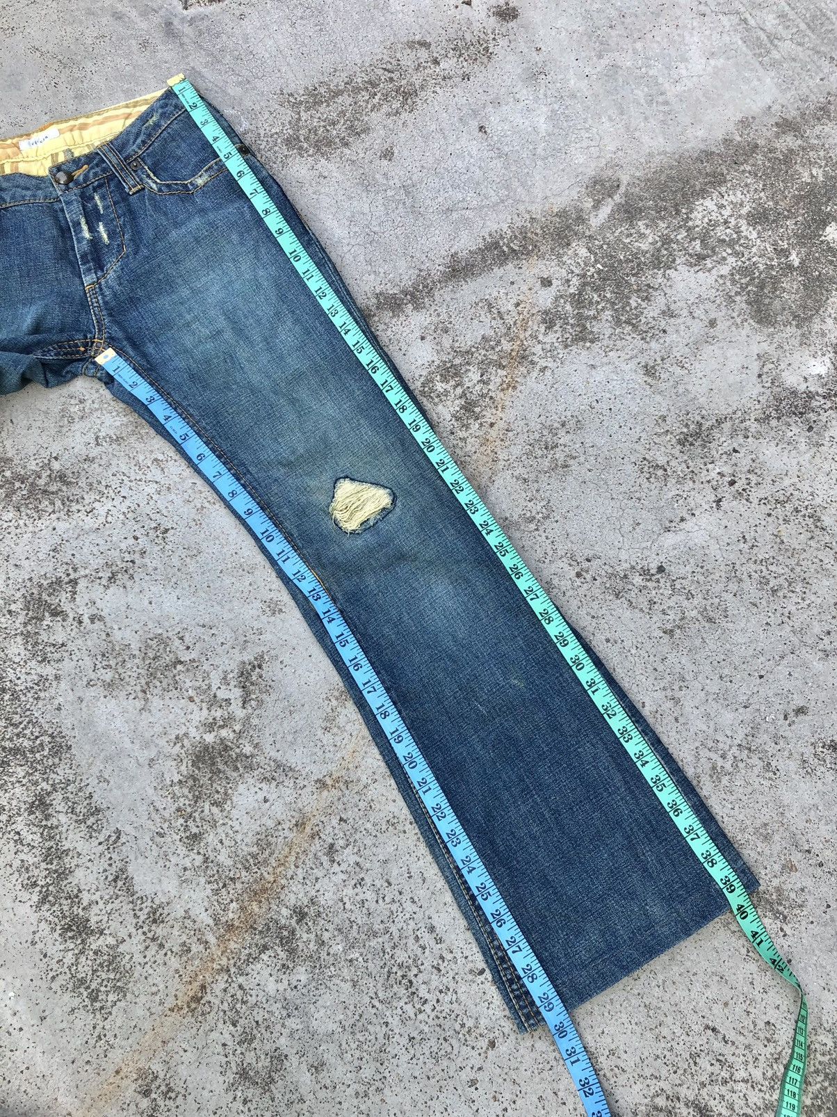 Japanese Brand FLARED VI'CAA WASHED BLUE DENIM Size 27" / US 4 / IT 40 - 7 Thumbnail