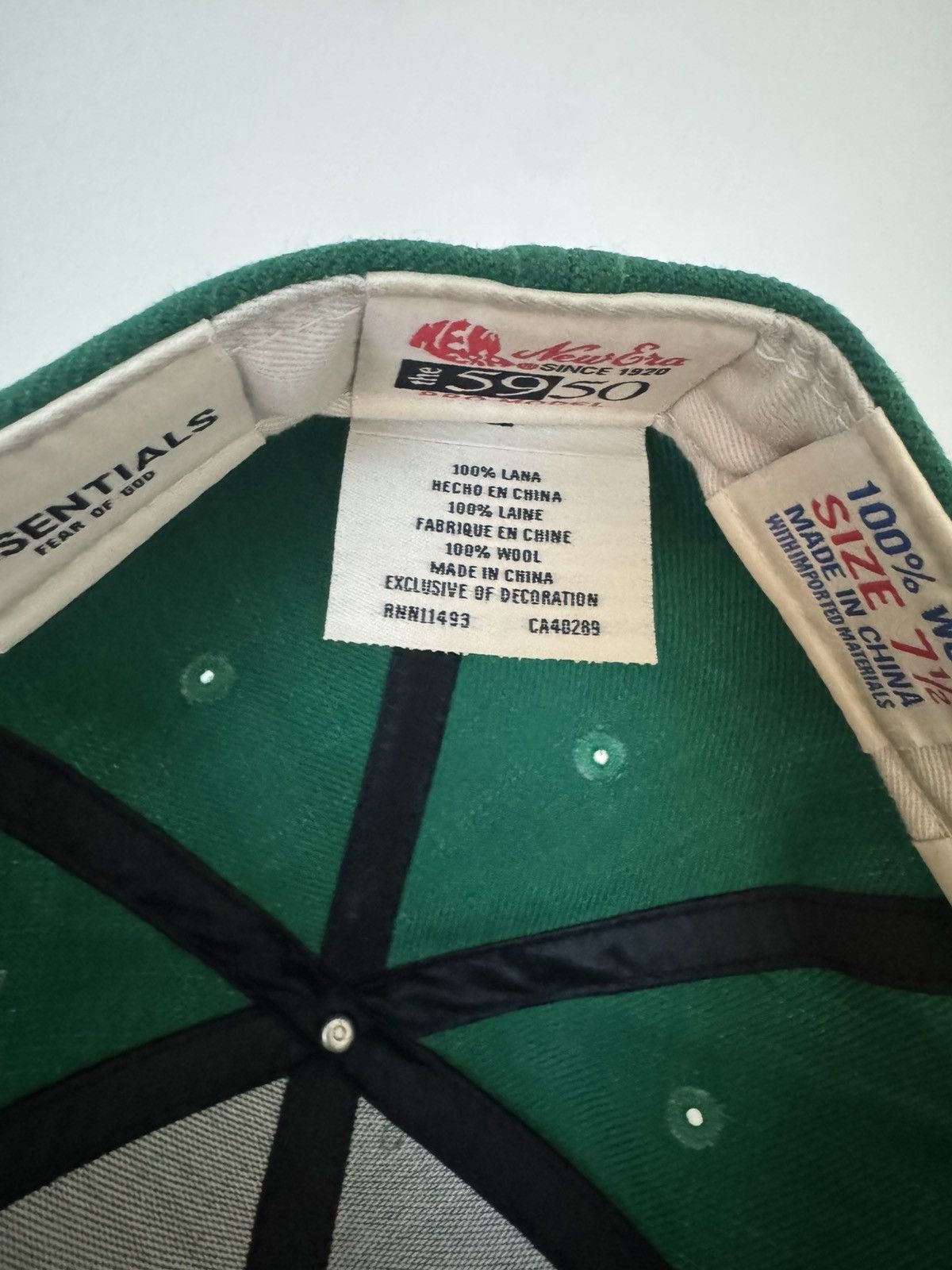 Fear of God × New Era Fear of God x New Era 59Fifty “Green” Fitted Hat Size ONE SIZE - 9 Thumbnail