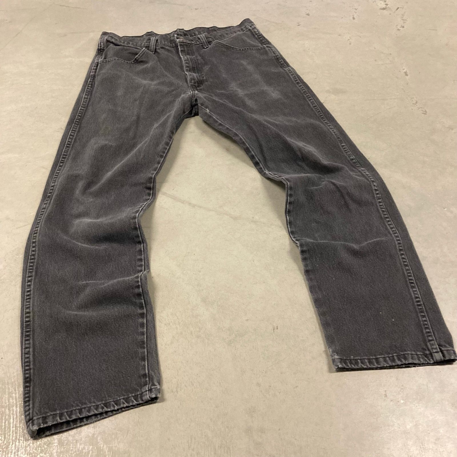 Vintage vintage y2k black rustler jeans 34x32 Size US 34 / EU 50 - 1 Thumbnail