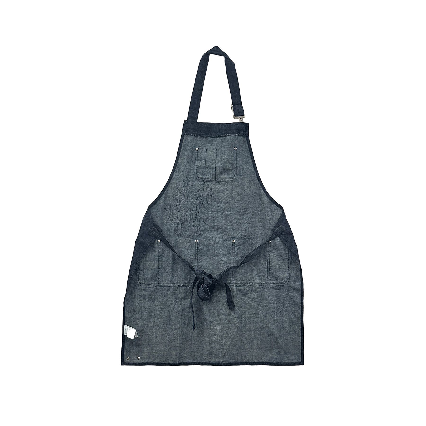 Chrome Hearts Chrome Hearts Black Leather Cross Patch Denim Apron Size L / US 10 / IT 46 - 2 Thumbnail