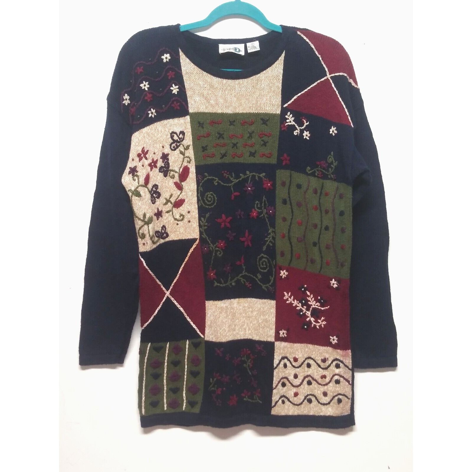Other VTG Paul Harris Sweater Sz L Grandma Granny embroidered Farm Size L / US 10 / IT 46 - 2 Thumbnail