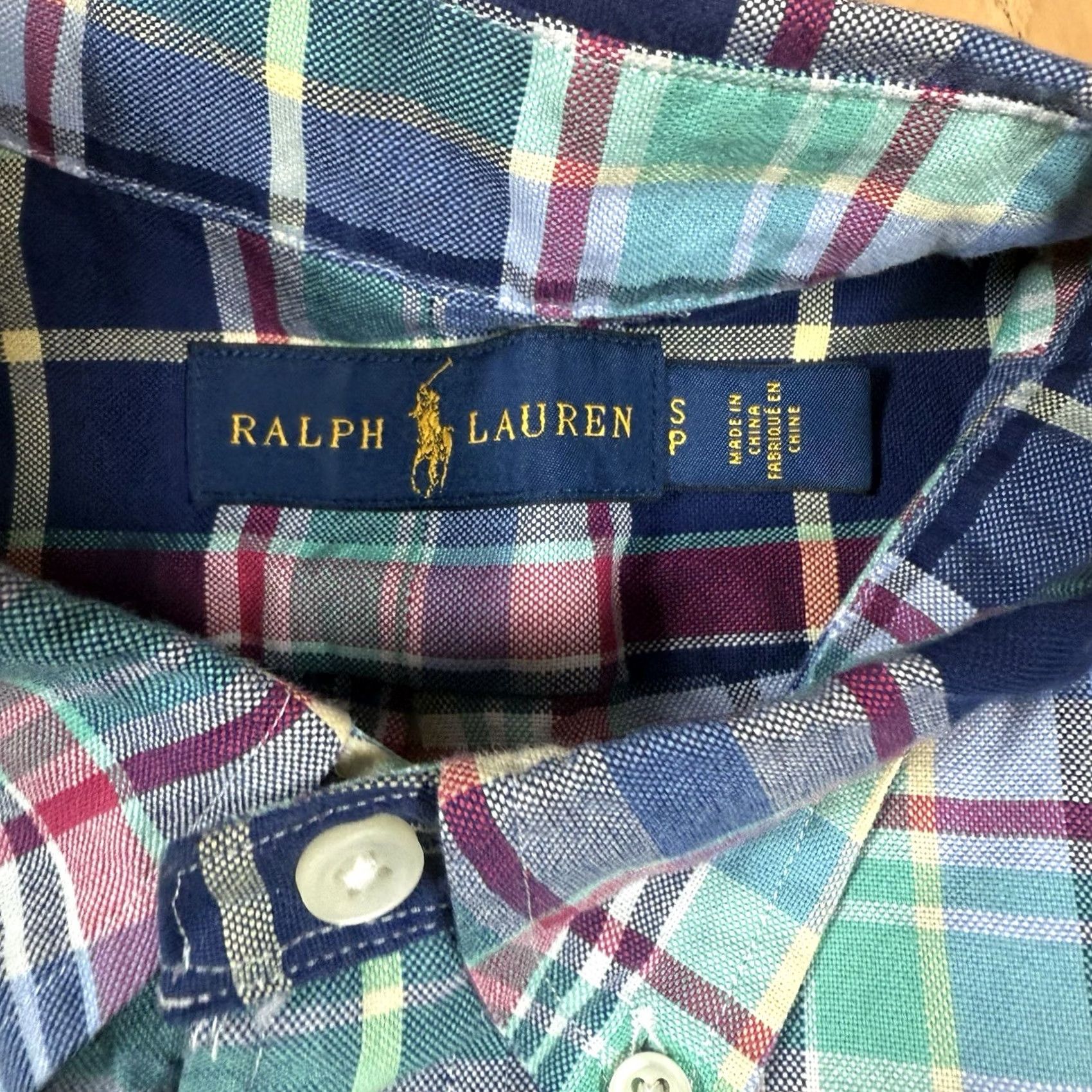 Polo Ralph Lauren Polo Ralph Lauren Button-Up Shirt Mens S Long Sleeve Multicolor Gingham Check Colorful Classic Fit Button-Up Mens Small Short Description Size US S / EU 44-46 / 1 - 3 Thumbnail