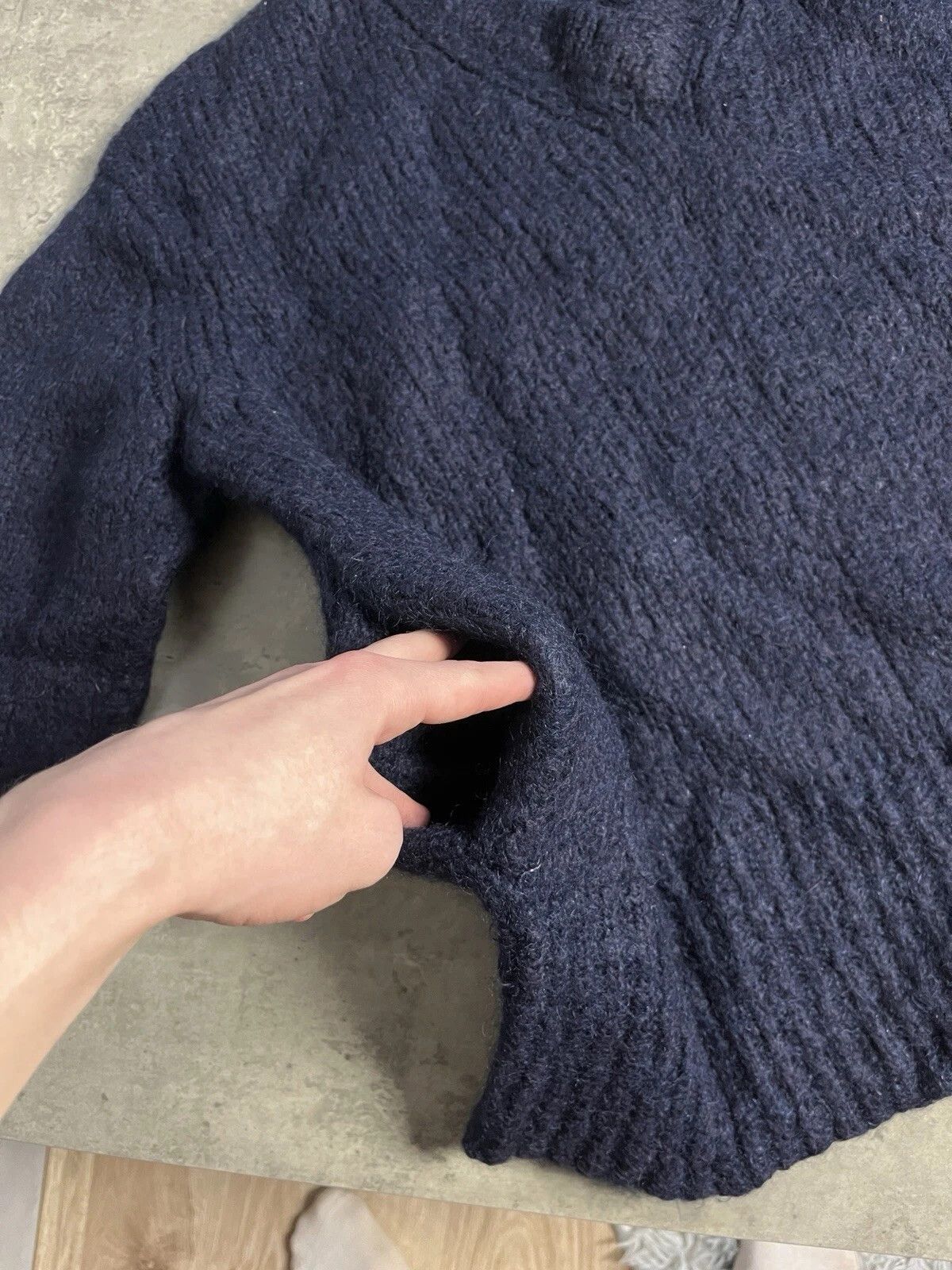 Acne Studios Acne Studios Mohair Sweater Navy Essie Paw13 Size XS / US 0-2 / IT 36-38 - 3 Thumbnail