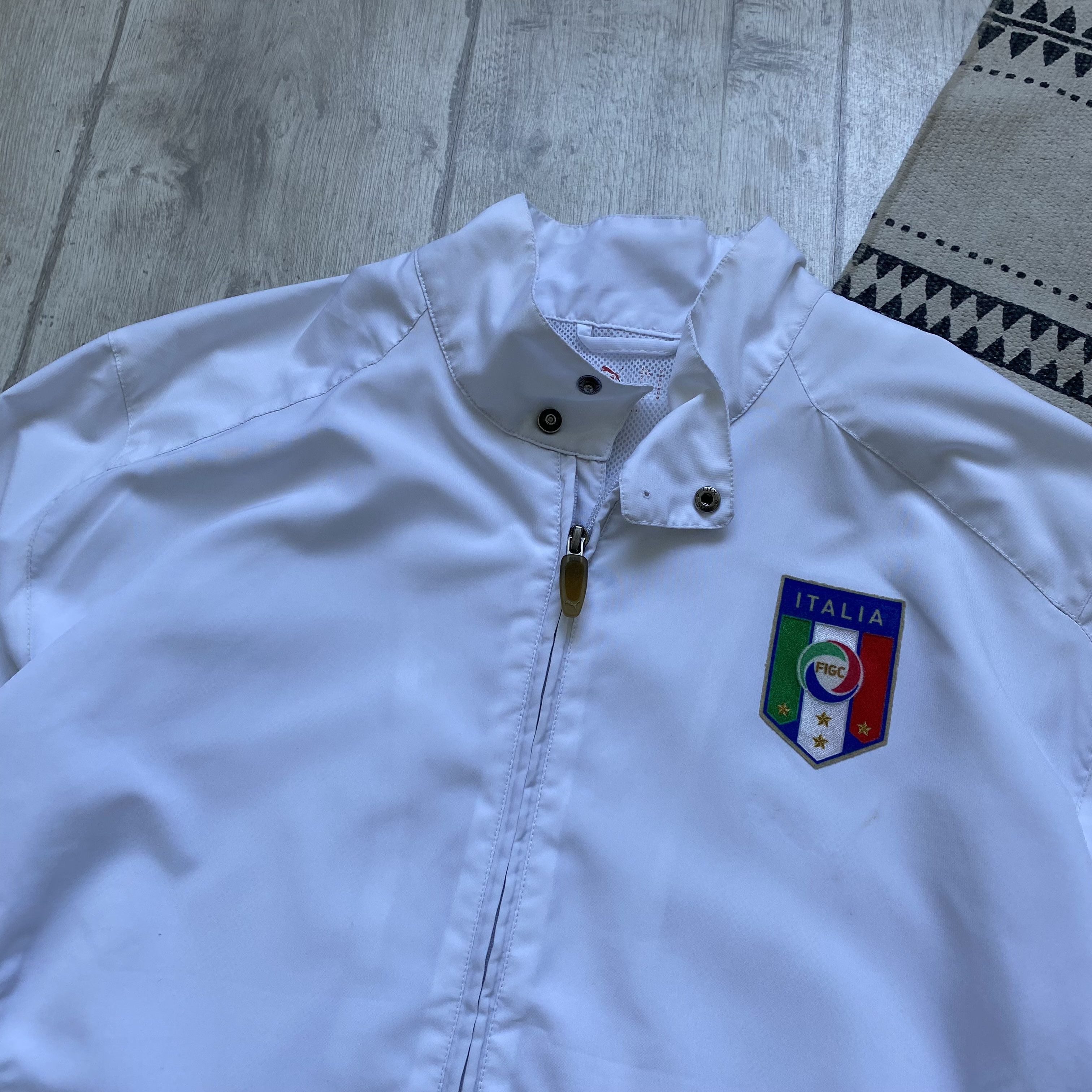 Puma ⚽️Vintage Puma Italy jersey Soccer Track Top jacket Blockore Size US M / EU 48-50 / 2 - 2 Thumbnail