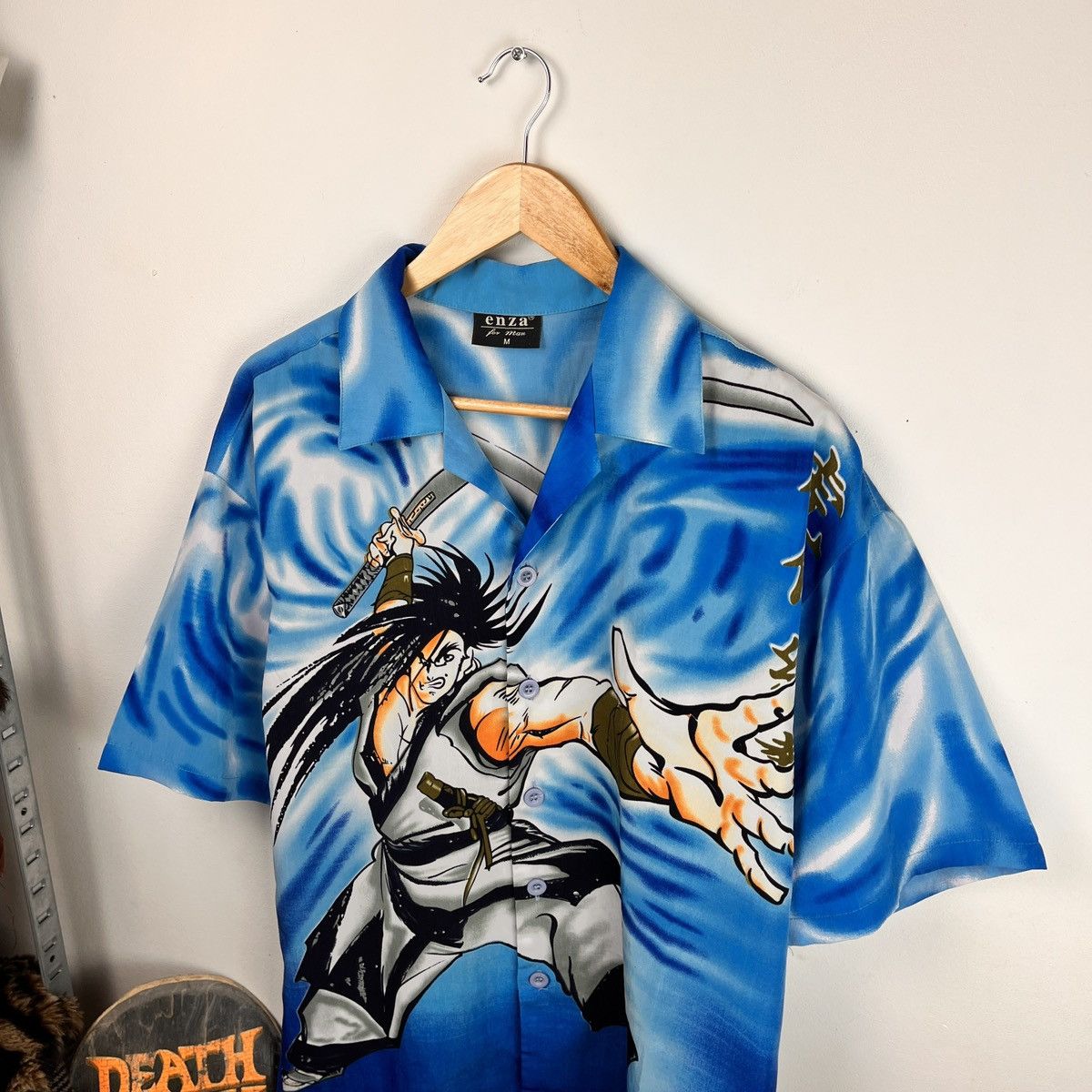 Anime Anime shirt Samurai Champ Lu 90s manga y2k Rap Size US M / EU 48-50 / 2 - 3 Thumbnail