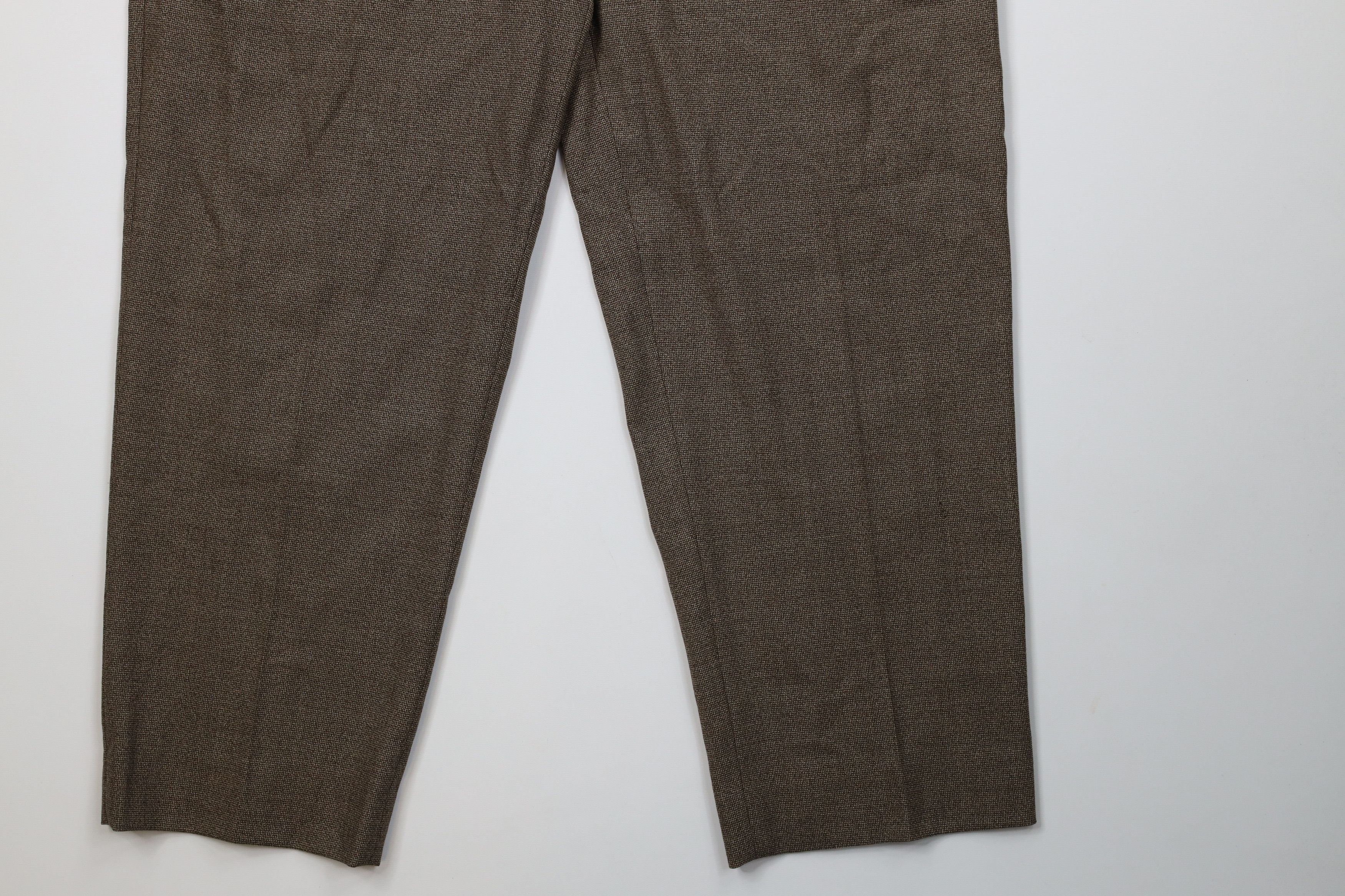 Ermenegildo Zegna Vintage Ermenegildo Zegna Wool Knit Chino Pants Brown Size 38" / US 16 / IT 52 - 4 Thumbnail