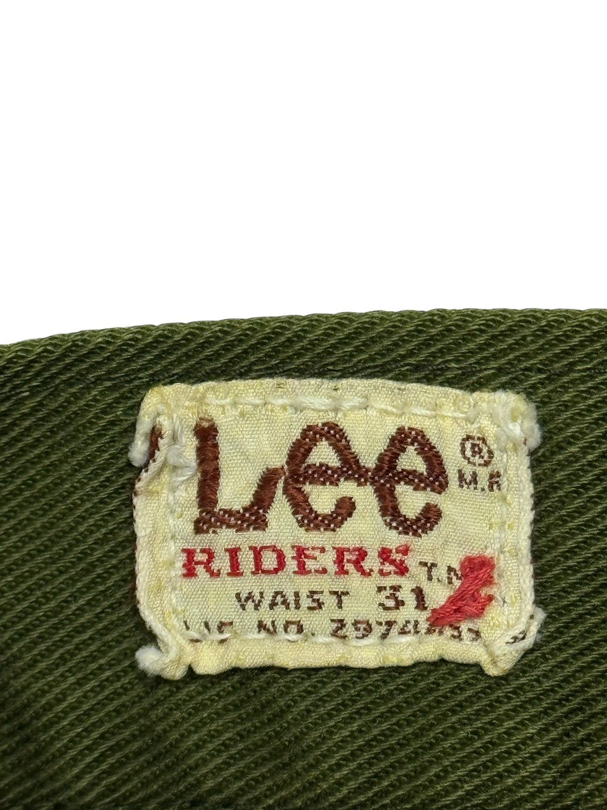Vintage Vintage 60’s Green Lee Riders Pants Size US 30 / EU 46 - 9 Thumbnail