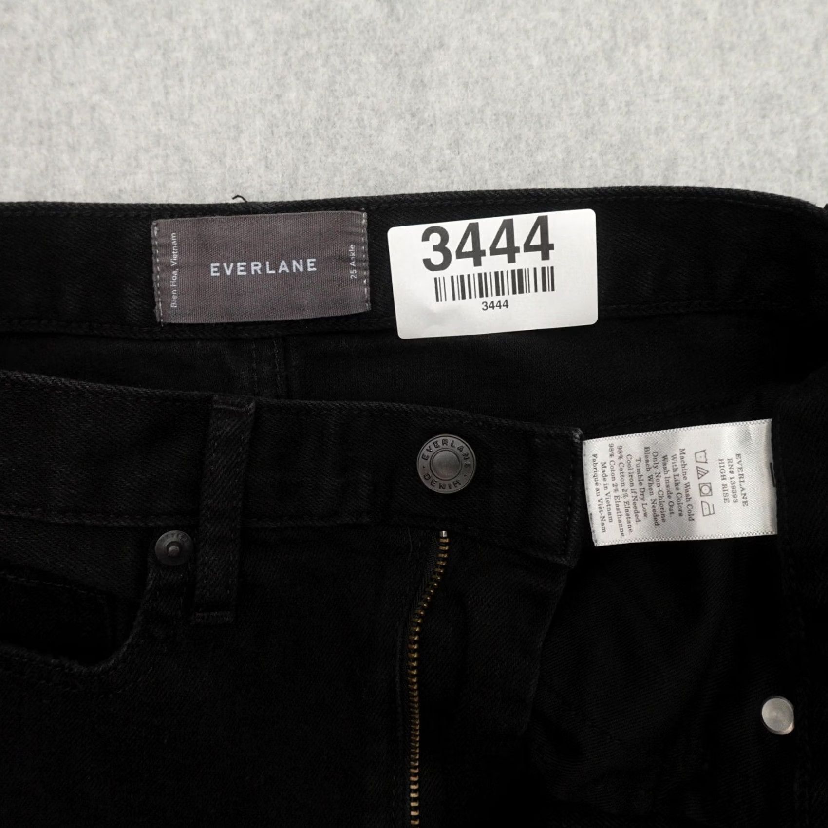 Everlane Everlane Jeans Womens 25 (25X26) High Rise in Black Size 42" / US 20 - 4 Thumbnail