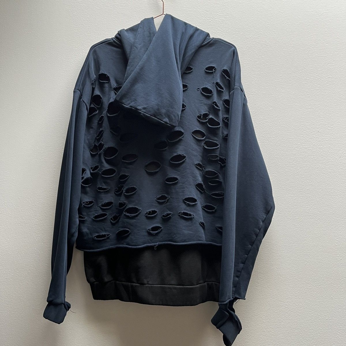 Drop Dead Drop Dead Layered Distressed Hoodie (unisex) Size US S / EU 44-46 / 1 - 14 Thumbnail