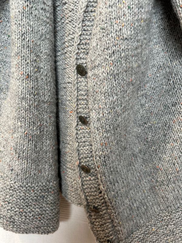 Other Large oversize cardigan sweater gray Handmade XL. Size XL / US 12-14 / IT 48-50 - 5 Thumbnail