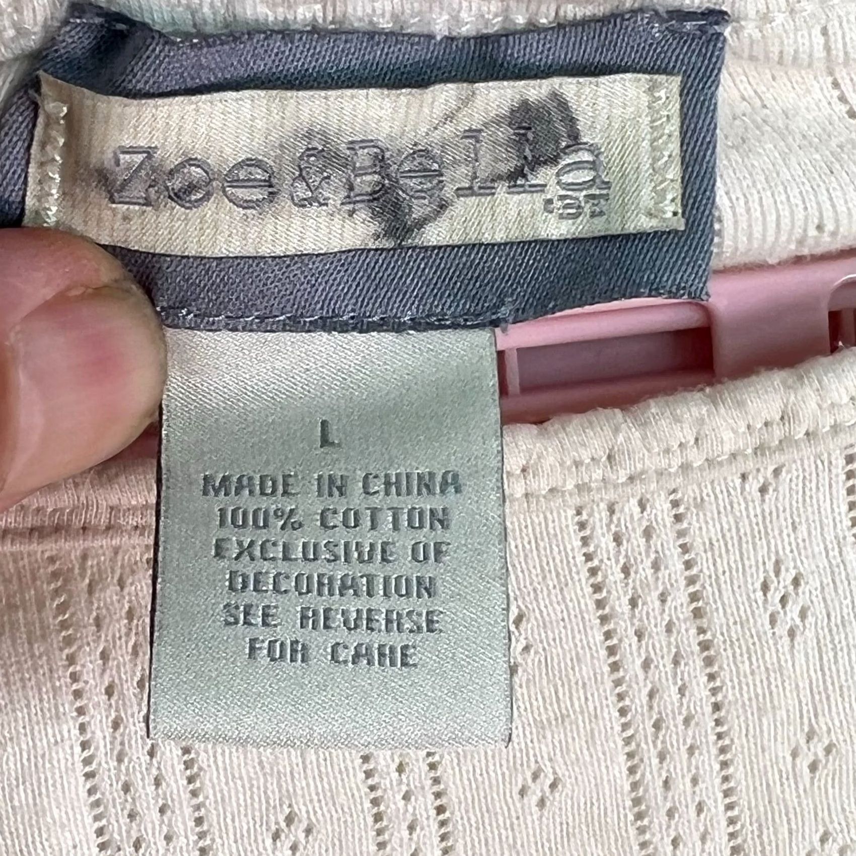 Vintage Zee &Bella Womens Striped Pullover Sweater Ivory L Size L / US 10 / IT 46 - 5 Thumbnail