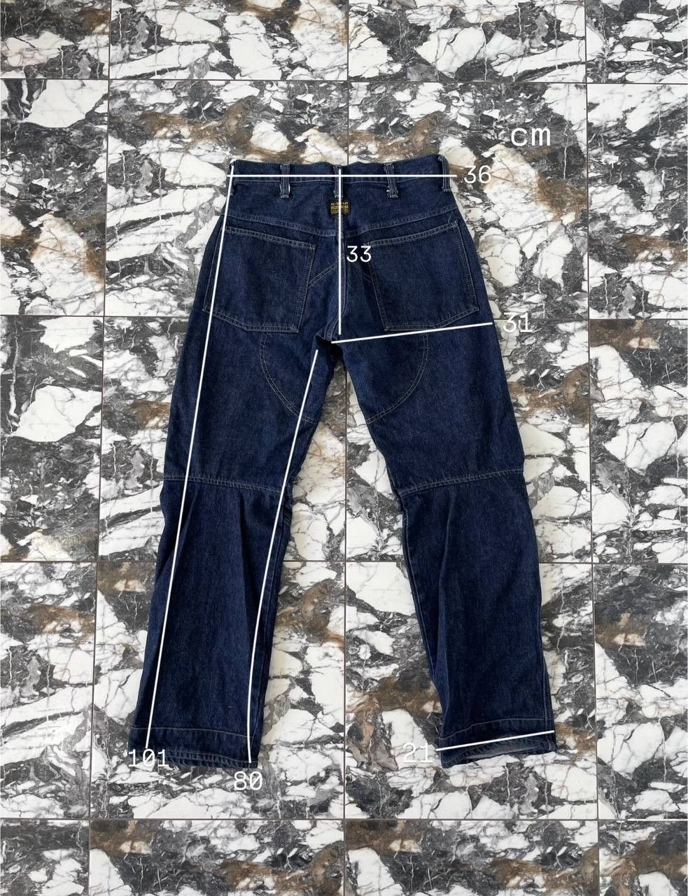 G-Star Men's jeans G-Star RAW Elwood 5620, dark blue, asymmetrical Size US 29 - 15 Thumbnail