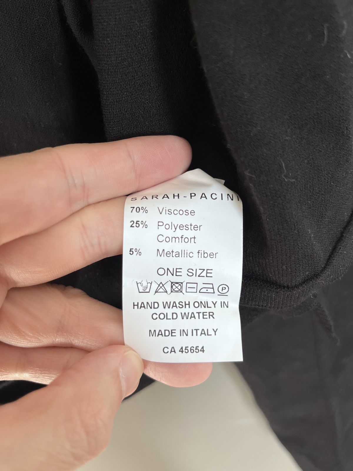 Sarah Pacini Sarah Pacini Viscose Avant Garde Wrap Cape Cardigan Size ONE SIZE - 4 Thumbnail