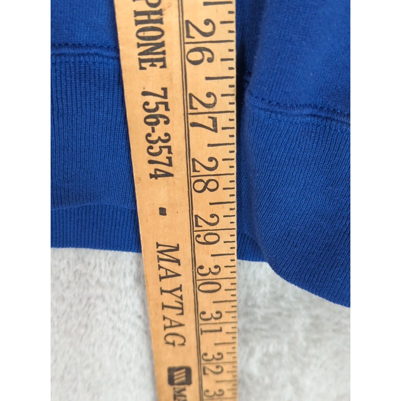 Jerzees VINTAGE Jerzees Sweatshirt Crew Neck Blue 2XL Mens 90s Pullover All Seasons Smooth Fleece Cotton-Polyester Regular Fit Sweatshirt Crewneck Sall? Size US XXL / EU 58 / 5 - 5 Thumbnail