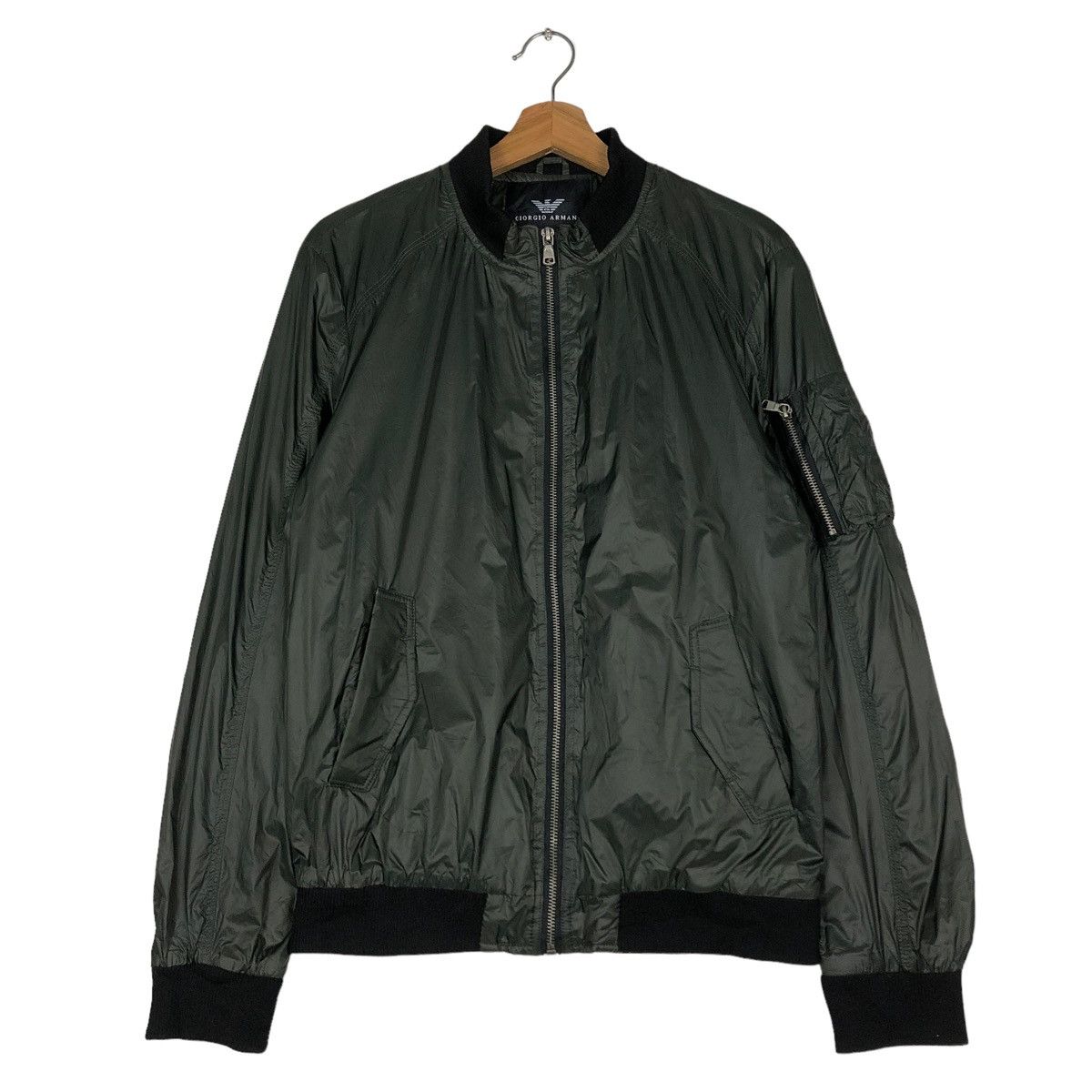 Japanese Brand 🔥VTG FLY RIOT RIOT BOMBER JACKET GIORGIO ARMANI MILITARY Size US XL / EU 56 / 4 - 1 Thumbnail