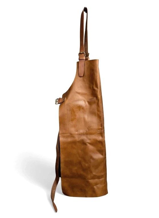 Other Brown Leather Apron Vintage Barber Grill Premium Size ONE SIZE - 3 Thumbnail
