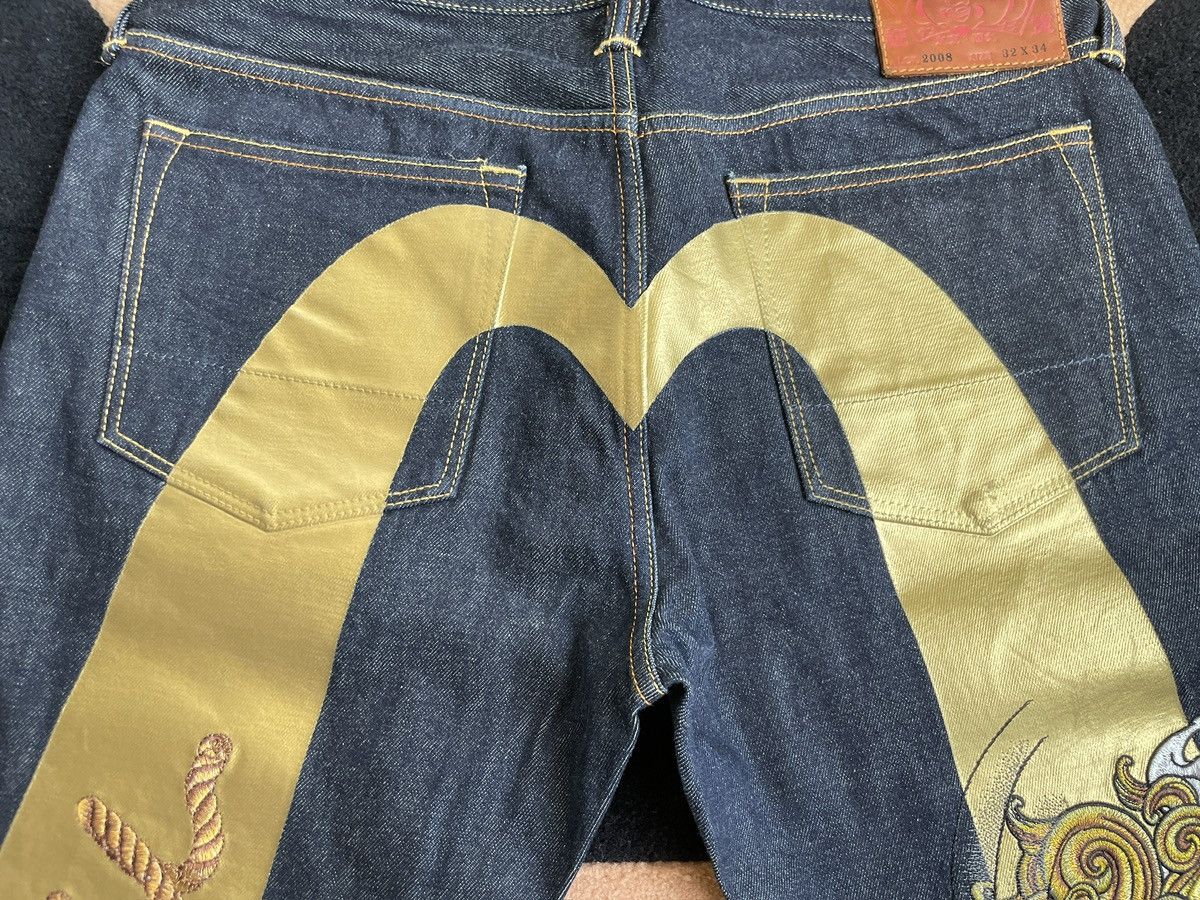 Evisu EVISU lion golden daicock style jeans size：32x34 Size US 32 / EU 48 - 5 Thumbnail