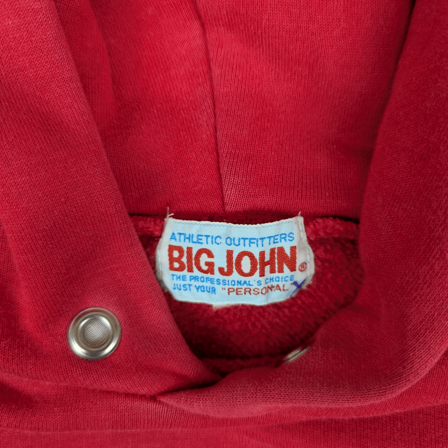 Big John Vintage 90's BIG JOHN Japan Orange Plain Hoodie Sweatshirt Size US S / EU 44-46 / 1 - 9 Thumbnail