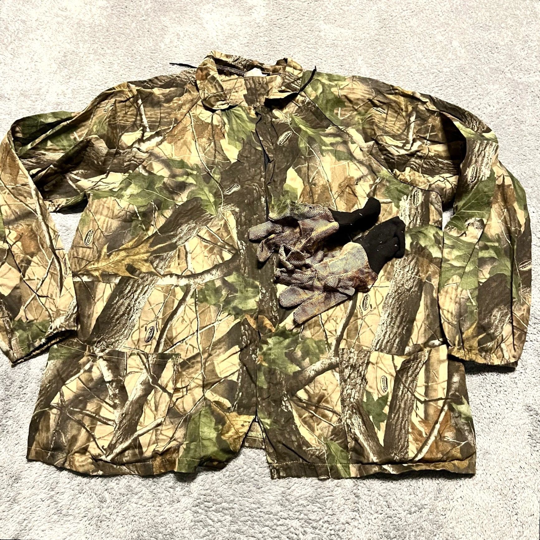 Vintage Whitewater Outdoors Jacket Mens Large XL Lightweight Camo Coat Military Jacket Green Camouflage L Mens Size US L / EU 52-54 / 3 - 2 Thumbnail