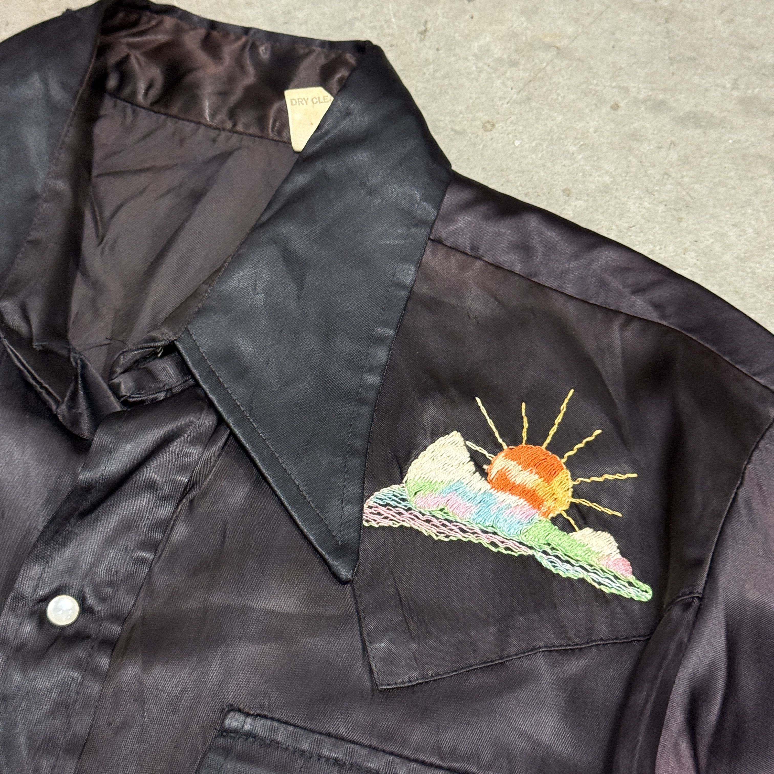Other Vintage Embroidered Mountain Scene Western Shirt Size L Jizz Ind Size US L / EU 52-54 / 3 - 2 Thumbnail