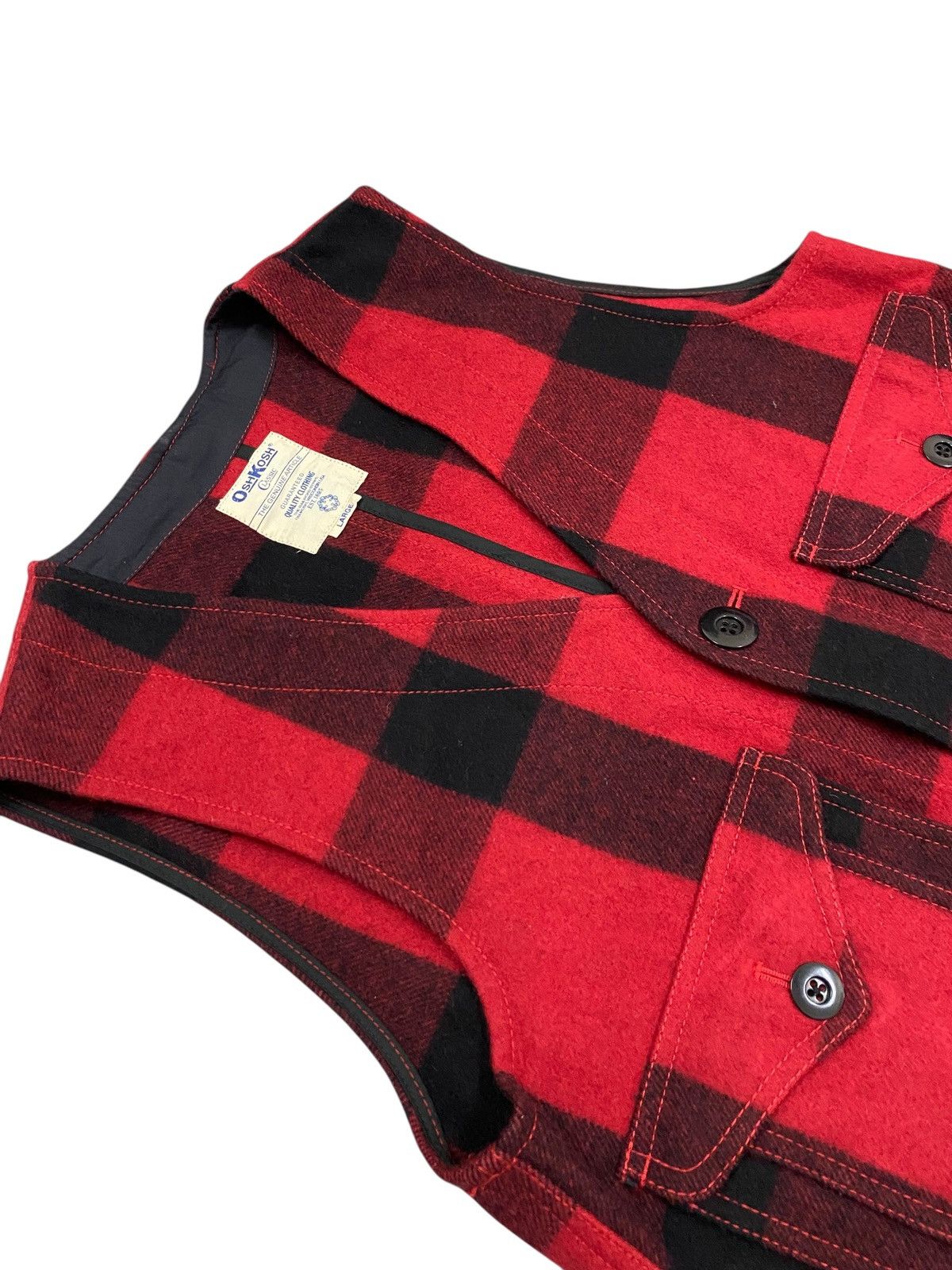 Oshkosh Vtg OshKosh Classic Wool - Vest Jacket Size US L / EU 52-54 / 3 - 5 Thumbnail