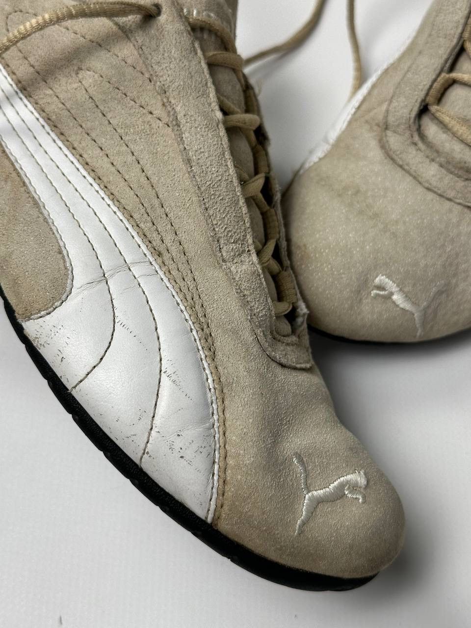 Puma Vintage Japanese Sneak Y2K Puma Speed Cat Beige Size US 8 / IT 38 - 5 Thumbnail