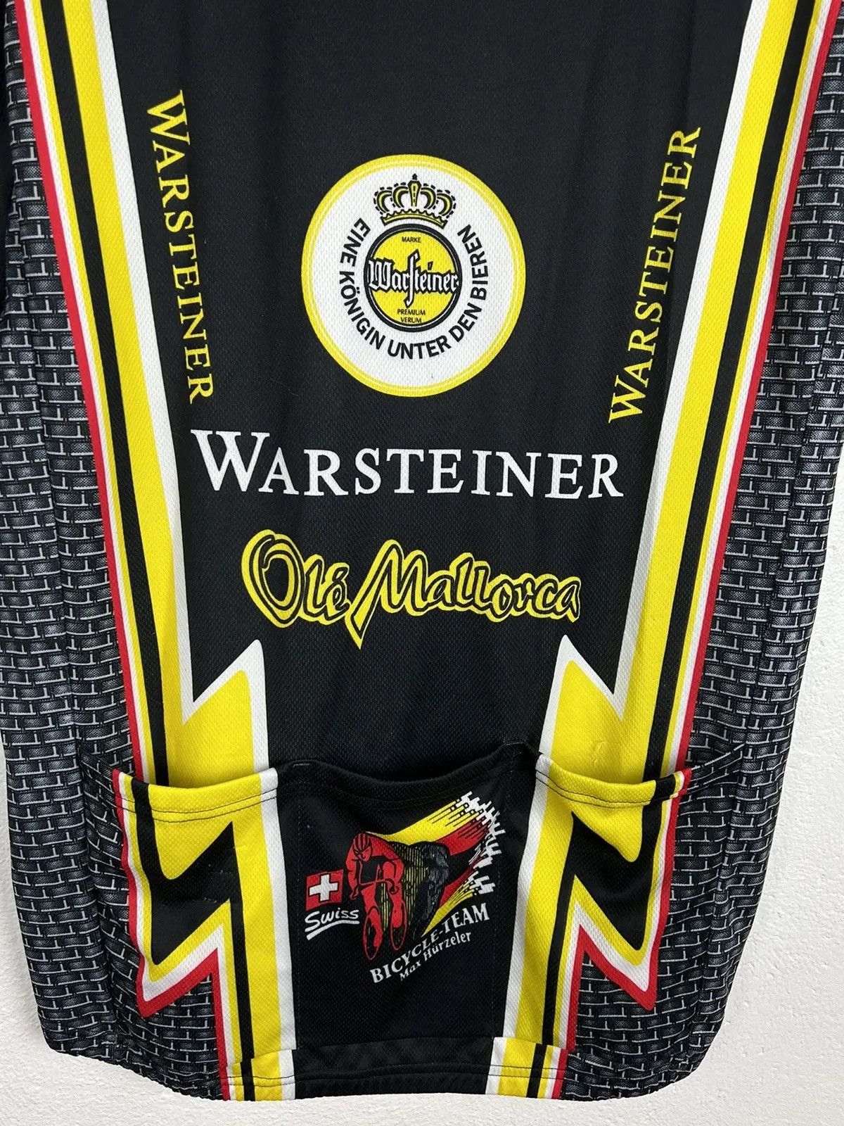 Vintage Vintage Warsteiner Max Hurzeller Mallorca Cycling Jersey Size US L / EU 52-54 / 3 - 7 Thumbnail