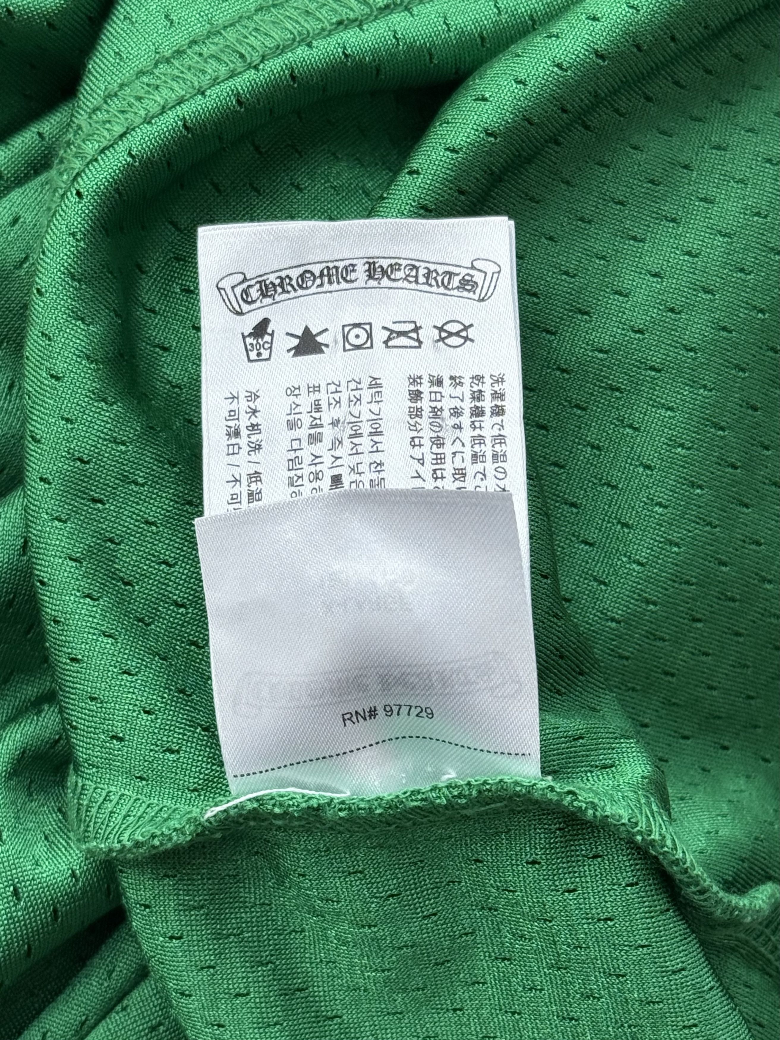 Chrome Hearts Green & Yellow Floral Nylon Mesh Longsleeve Jersey Size US XL / EU 56 / 4 - 7 Thumbnail