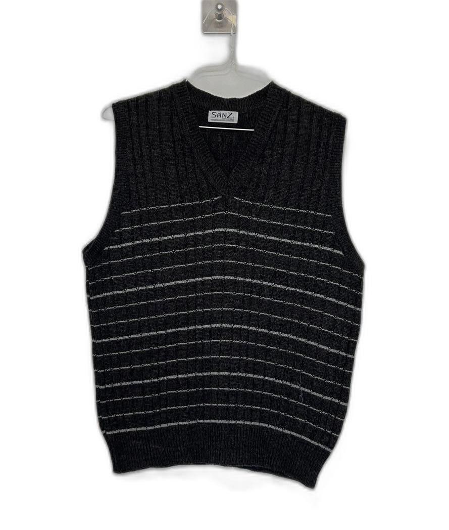 Designer Vintage 90s Knitted Gray Sweater Vest Size US M / EU 48-50 / 2 - 1 Thumbnail