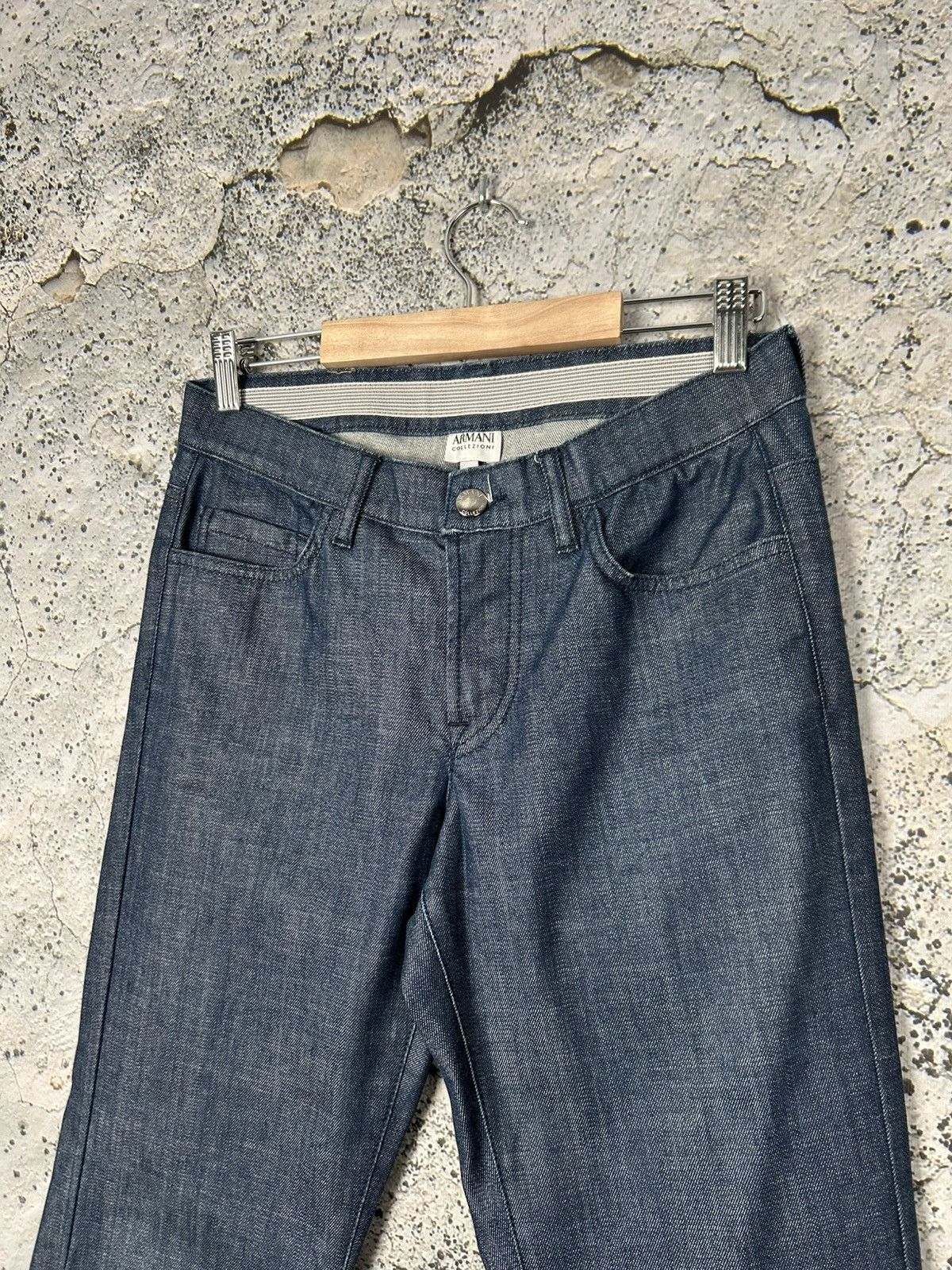 Armani Collezioni Armani Collezioni Denim Elegant Pants Jeans Avantgarde Hype Size US 27 - 3 Thumbnail