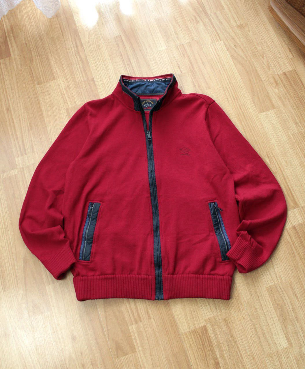 Paul & Shark 🔥 Paul Shark Yachting Wool Full Zip Sweater Pullover Logo Size US L / EU 52-54 / 3 - 1 Thumbnail