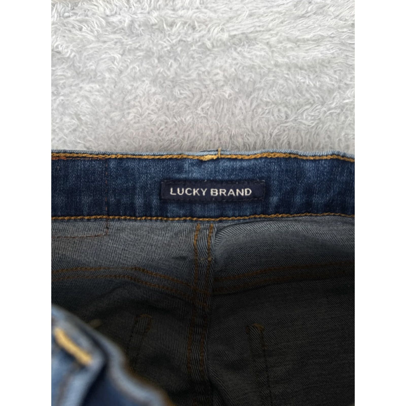 Lucky Brand Lucky Brand Jeans Women 24 Blue Denim Skinny Tapered Mid Rise Cotton Blend 24x27 Jeans Size 42" / US 20 - 6 Thumbnail