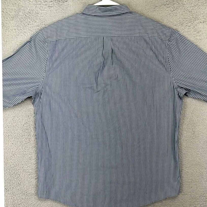 Gap VINTAGE? No — Gap Button Up Shirt Mens 2XL Blue Pencil Striped Slim Fit Long Sleeve NEW Size US XXL / EU 58 / 5 - 3 Thumbnail