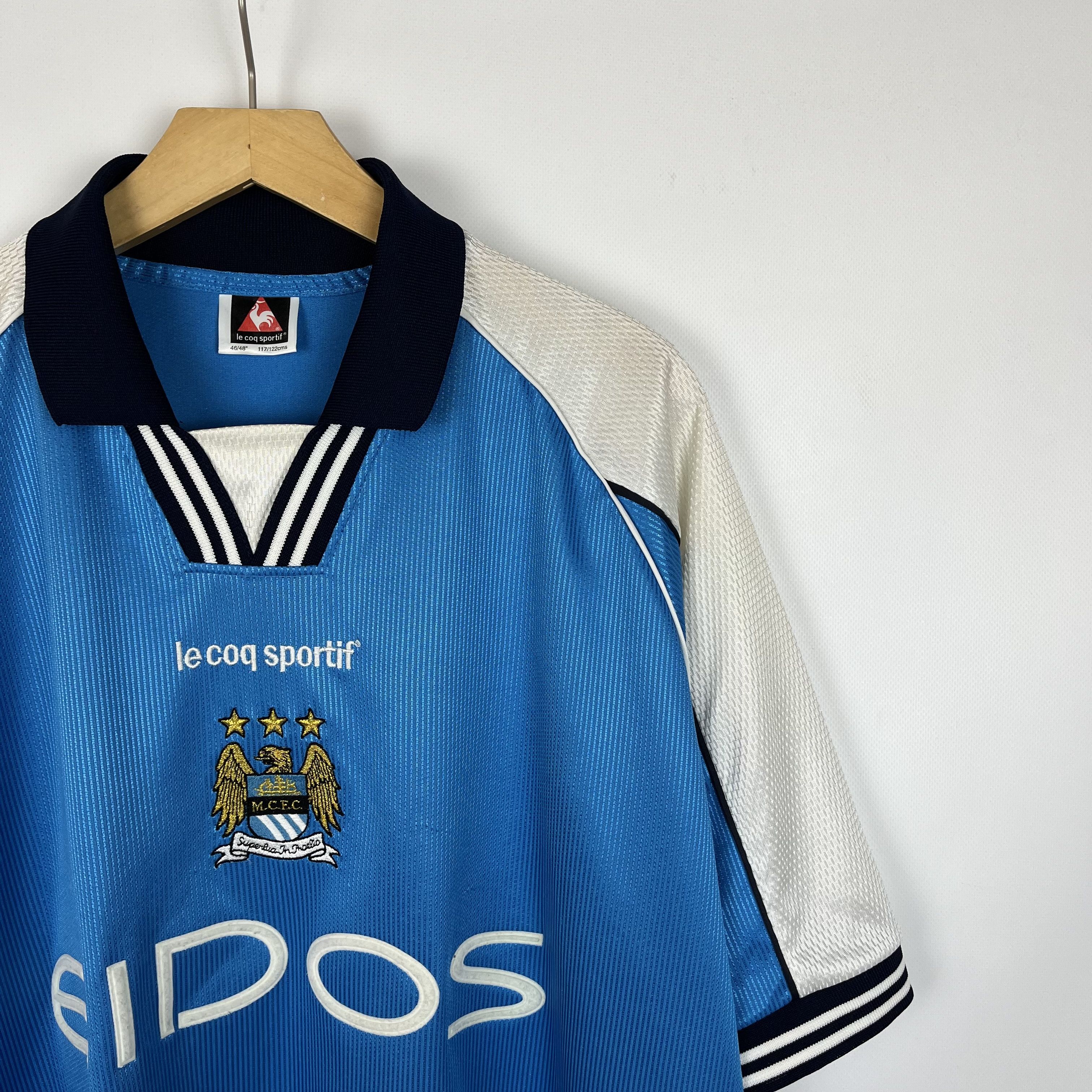 Le Coq Sportif Vintage Manchester City Le Coq Sportif Home Jersey 1999/2001 Size US XL / EU 56 / 4 - 2 Thumbnail