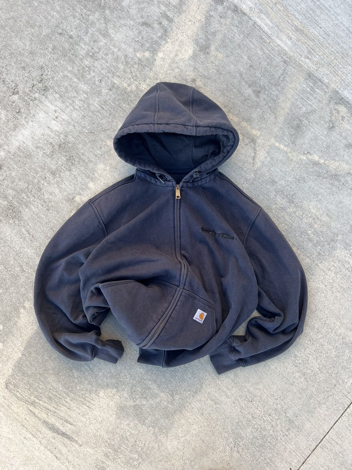 Carhartt 00s Vintage Carhartt Zip Hoodie Faded Size US L / EU 52-54 / 3 - 5 Thumbnail