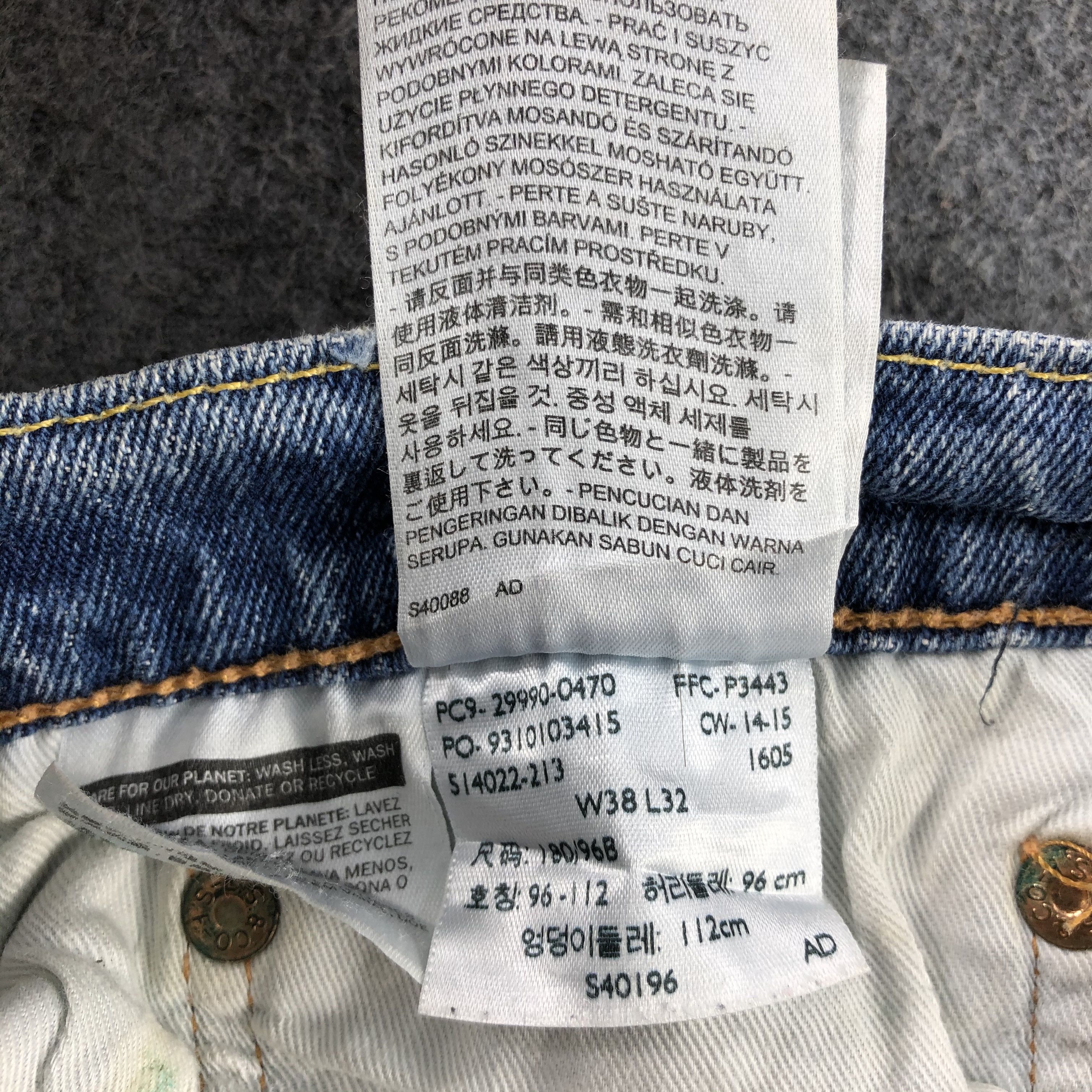 Levi's Vintage Blue Wash Levis 504 Jeans-J2269 Size US 38 / EU 54 - 14 Thumbnail