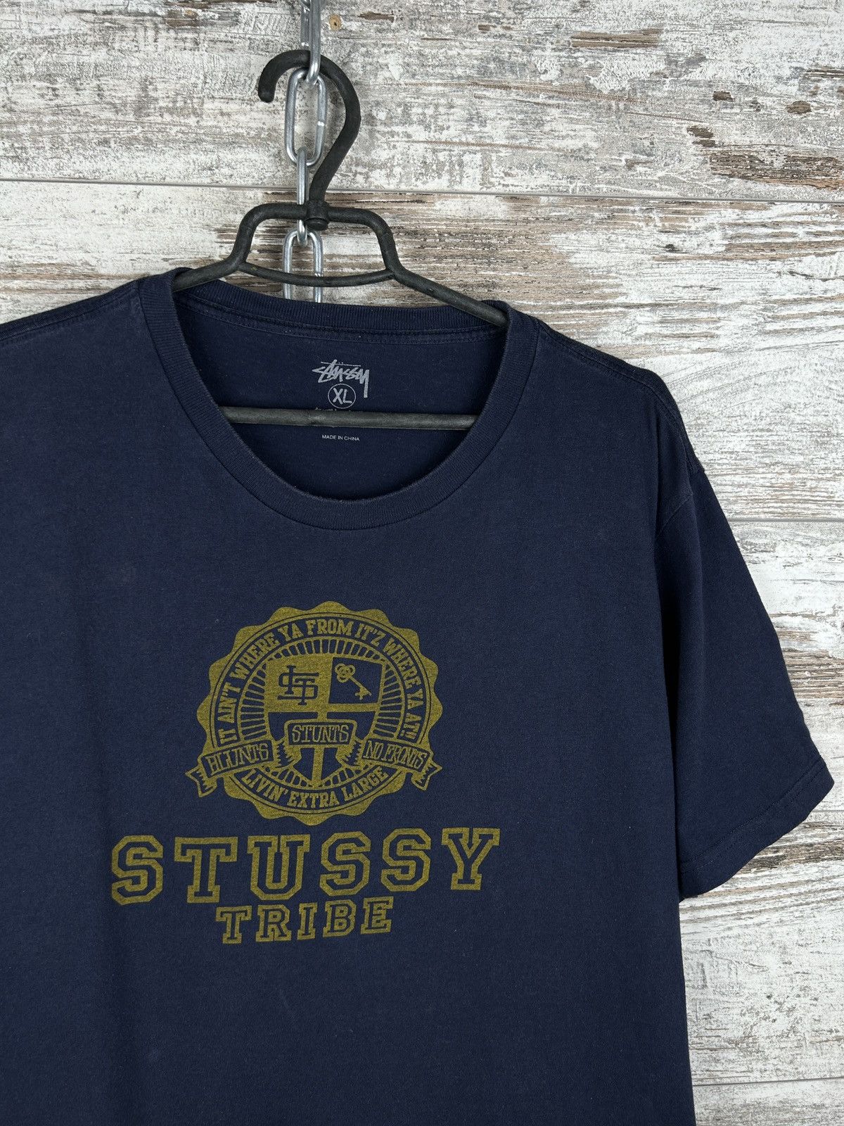 Stussy × Vintage Mens Vintage Stussy T Shirt big logo tee y2k streetwear Size US XL / EU 56 / 4 - 2 Thumbnail
