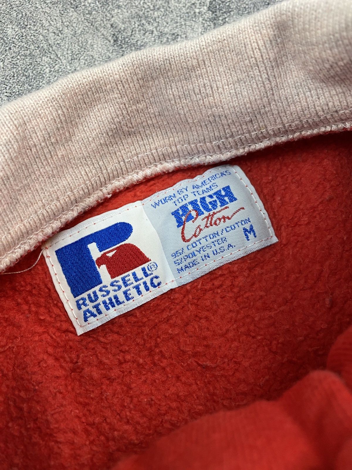 Russell Athletic × Vintage Russell Athletic Red Sweater Weight Rugby Polo Size M Size US M / EU 48-50 / 2 - 8 Thumbnail