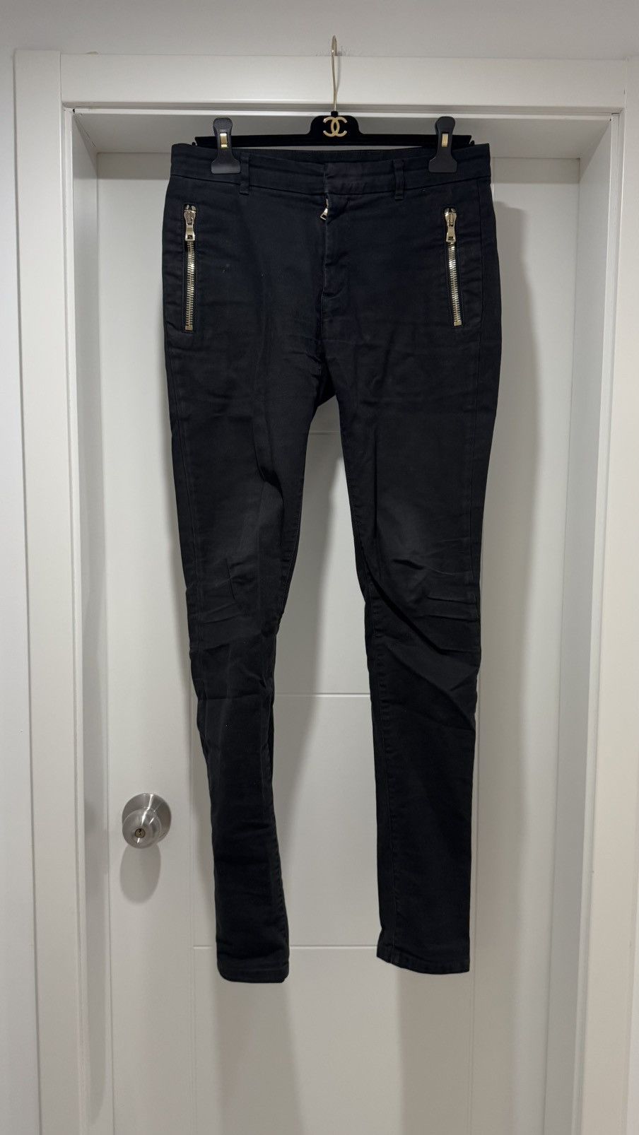 Balmain Balmain Gold Zipper Jeans Size US 28 / EU 44 - 1 Thumbnail