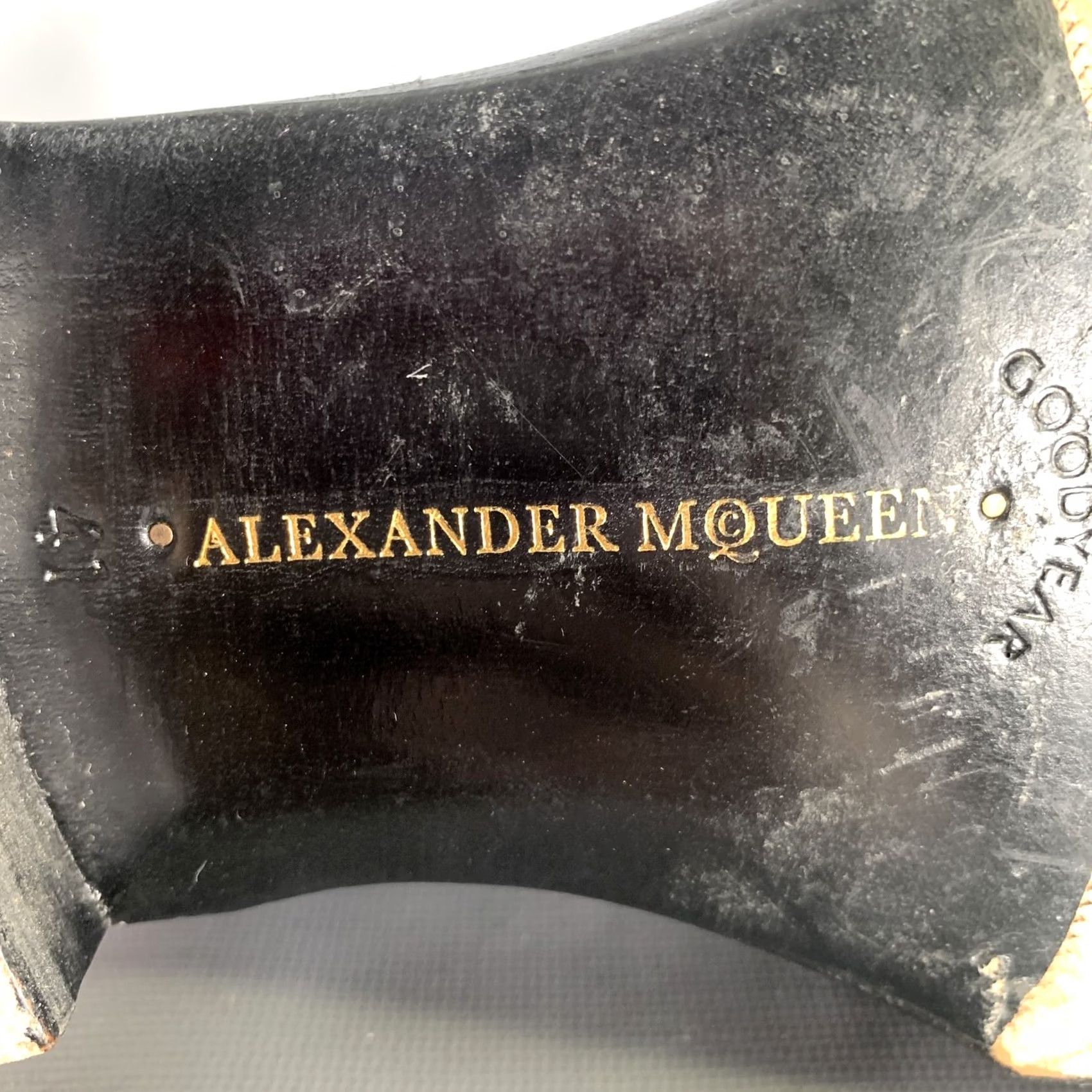 Alexander McQueen ALEXANDER MCQUEEN Chelsea Boots Black Leather Size 8 Size US 8 / EU 41 - 7 Thumbnail