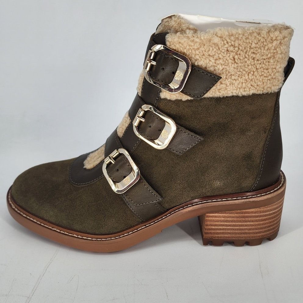 Vince Camuto Vince Camuto Klerica Shearling Boots in Olive Green Size 7M Size US 7 / IT 37 - 2 Thumbnail