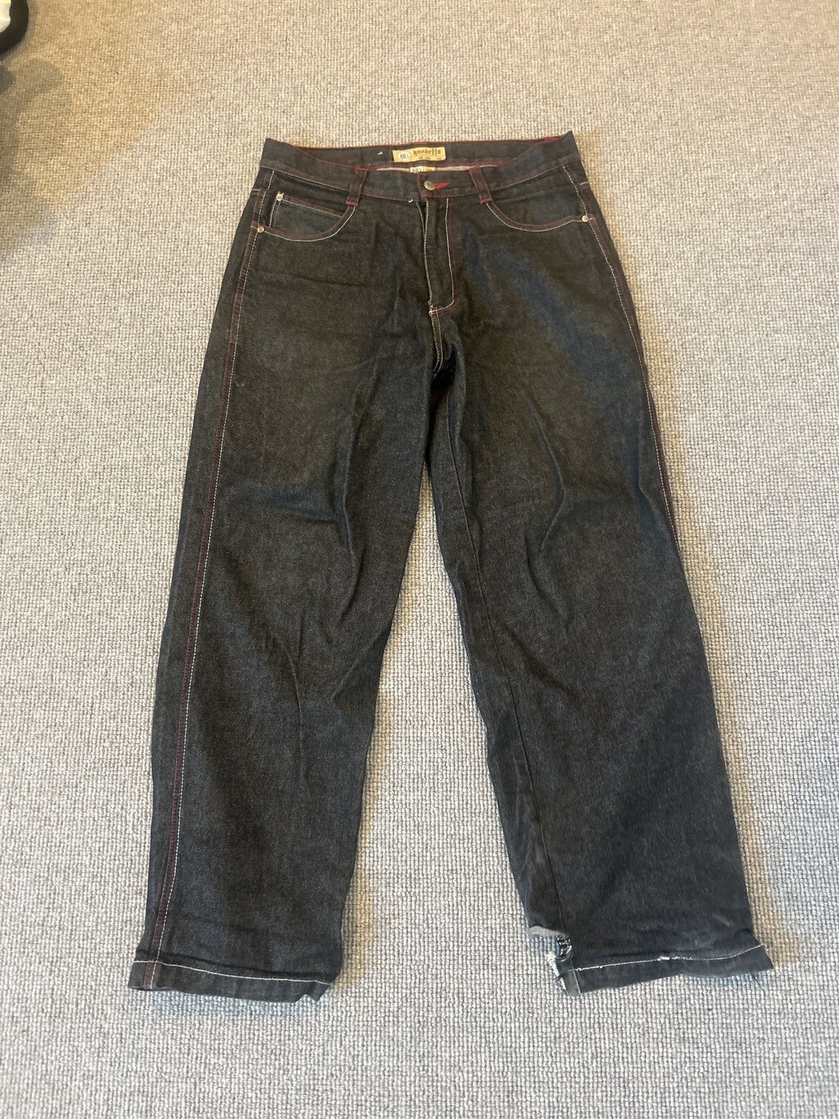 Other VINTAGE knobetta baggy jeans Size US 34 / EU 50 - 1 Thumbnail