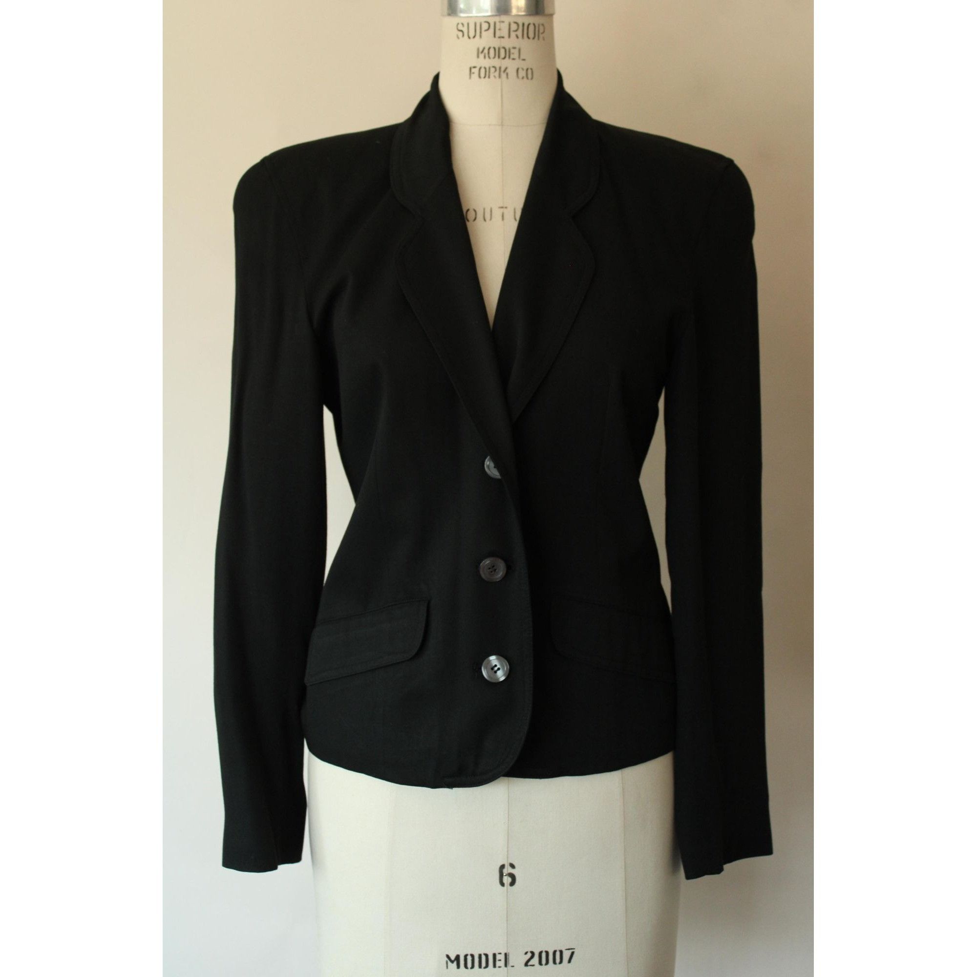 Vintage Vintage 1990s 2000s Jacket, Liz Sport Petite Black New Look Size S / US 4 / IT 40 - 10 Thumbnail